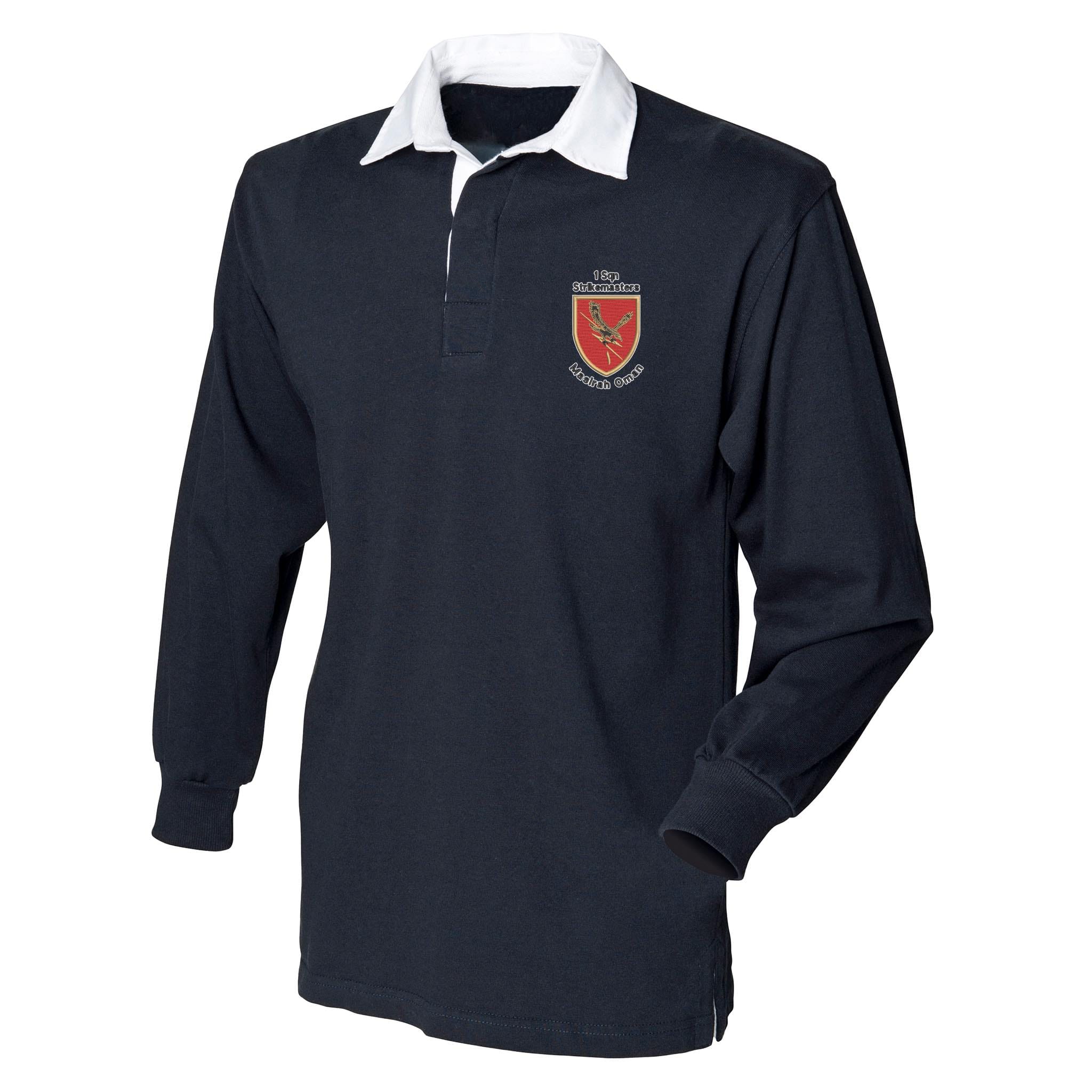 1 Squadron Strikemasters - Masirah Oman Front Row Long Sleeve Rugby Shirt - Image 5