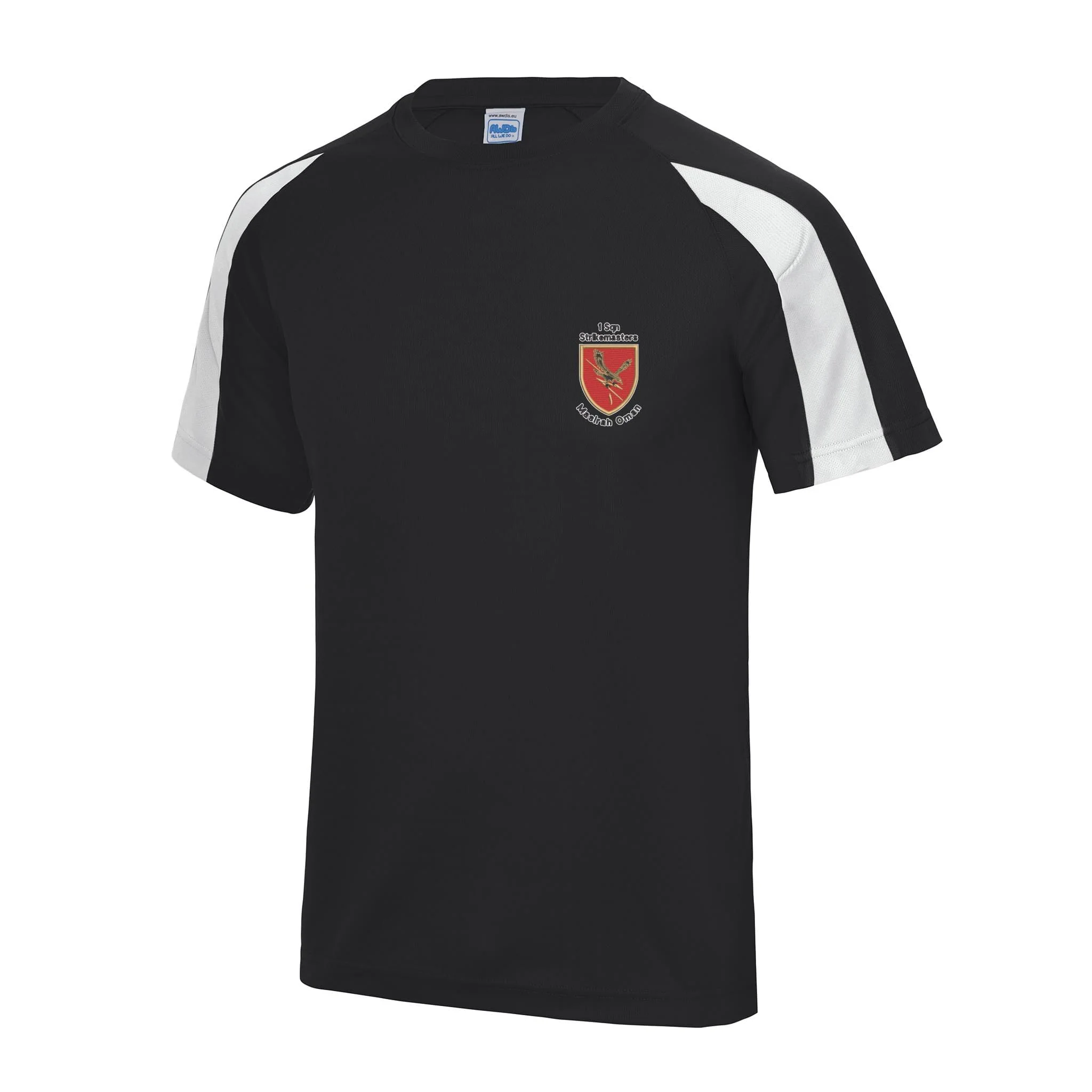 1 Squadron Strikemasters - Masirah Oman Contrast Polyester T-Shirt - Image 2