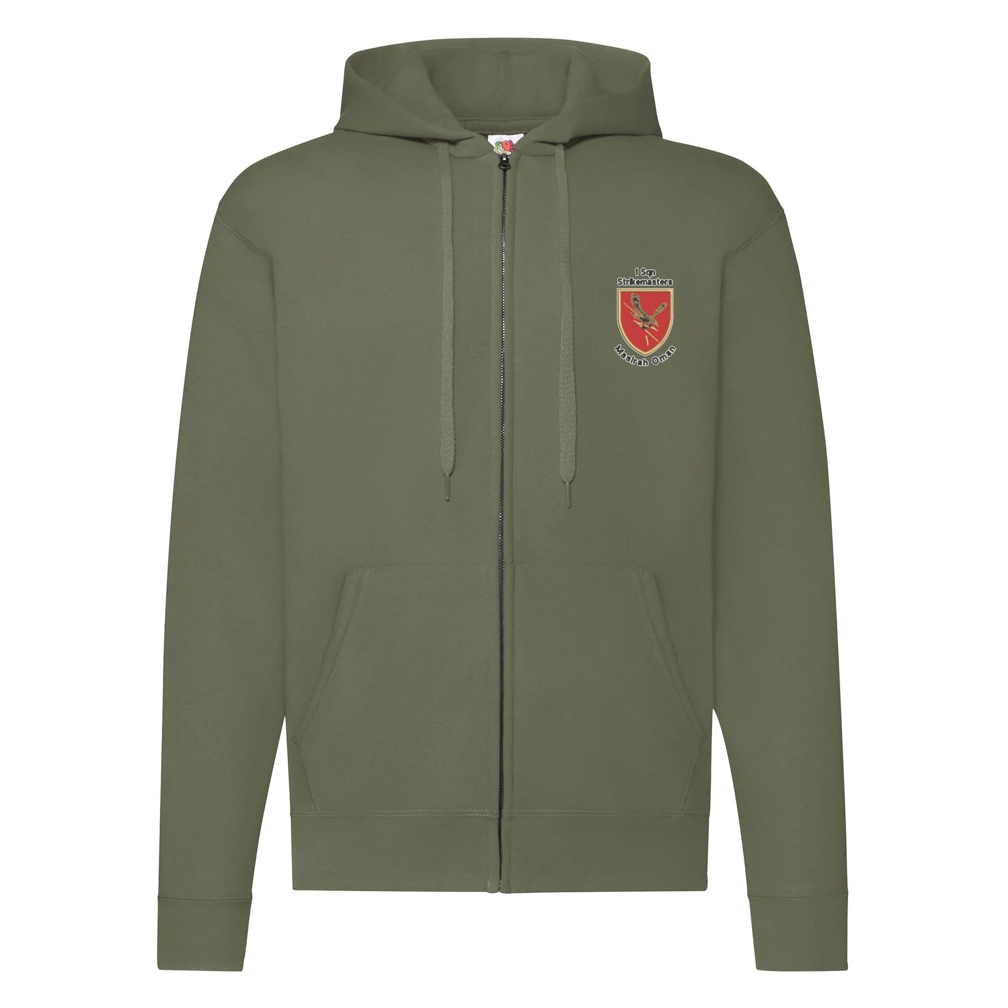 1 Squadron Strikemasters - Masirah Oman Zipped Hoodie - Image 2