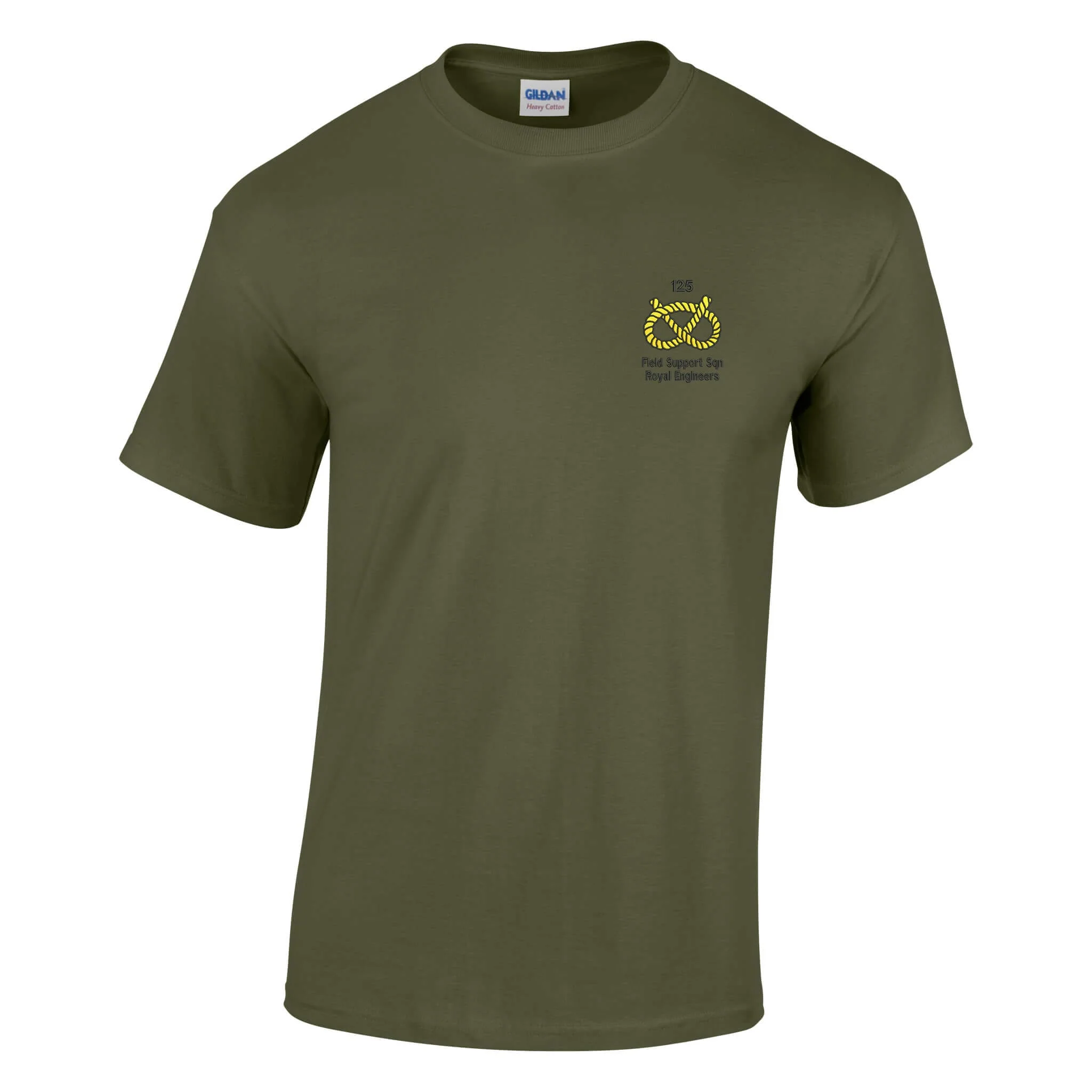 125 (Staffordshire) Field Support Squadron Royal Engineers Cotton T-Shirt - Image 6