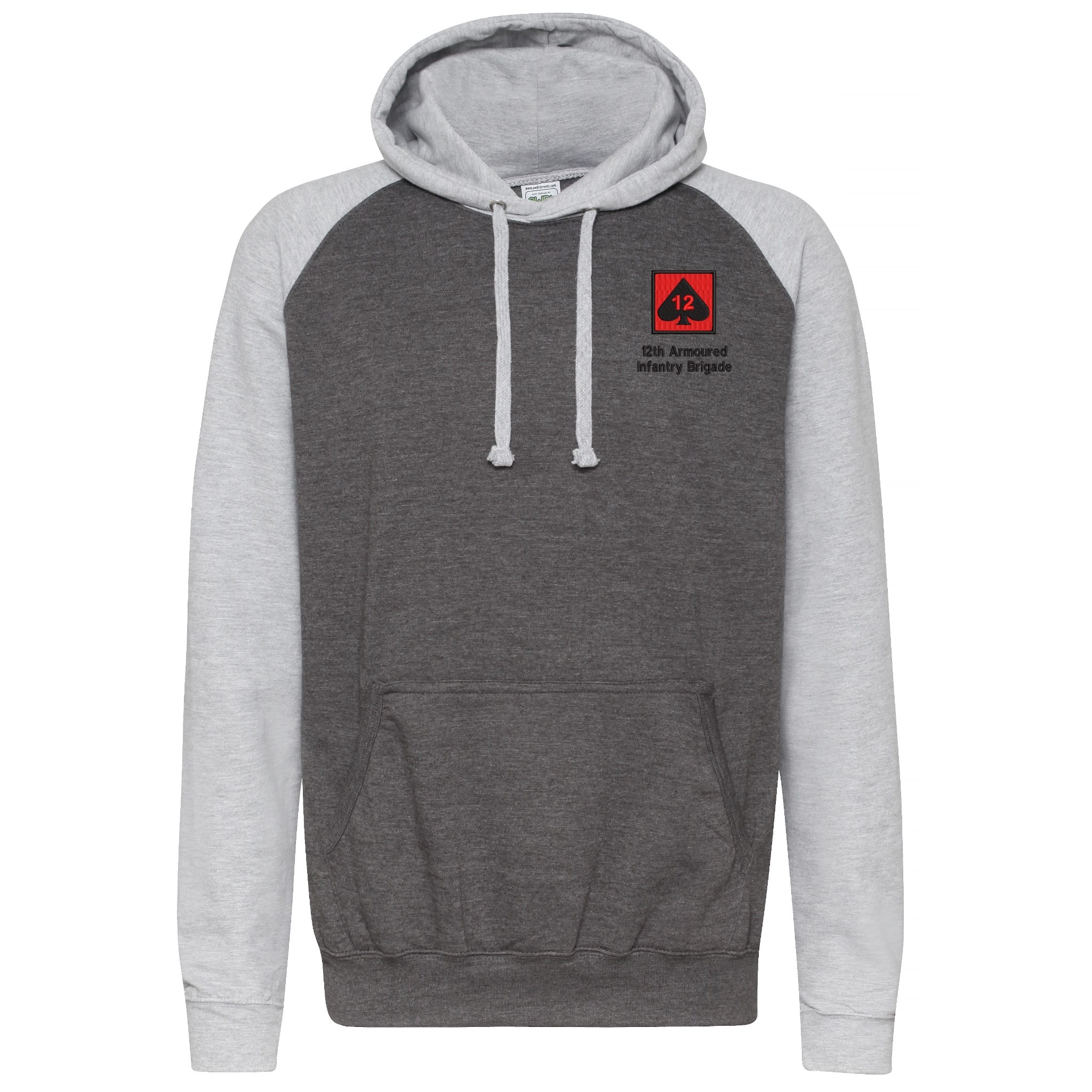 12th Armoured Infantry Brigade Contrast Hoodie - Image 2
