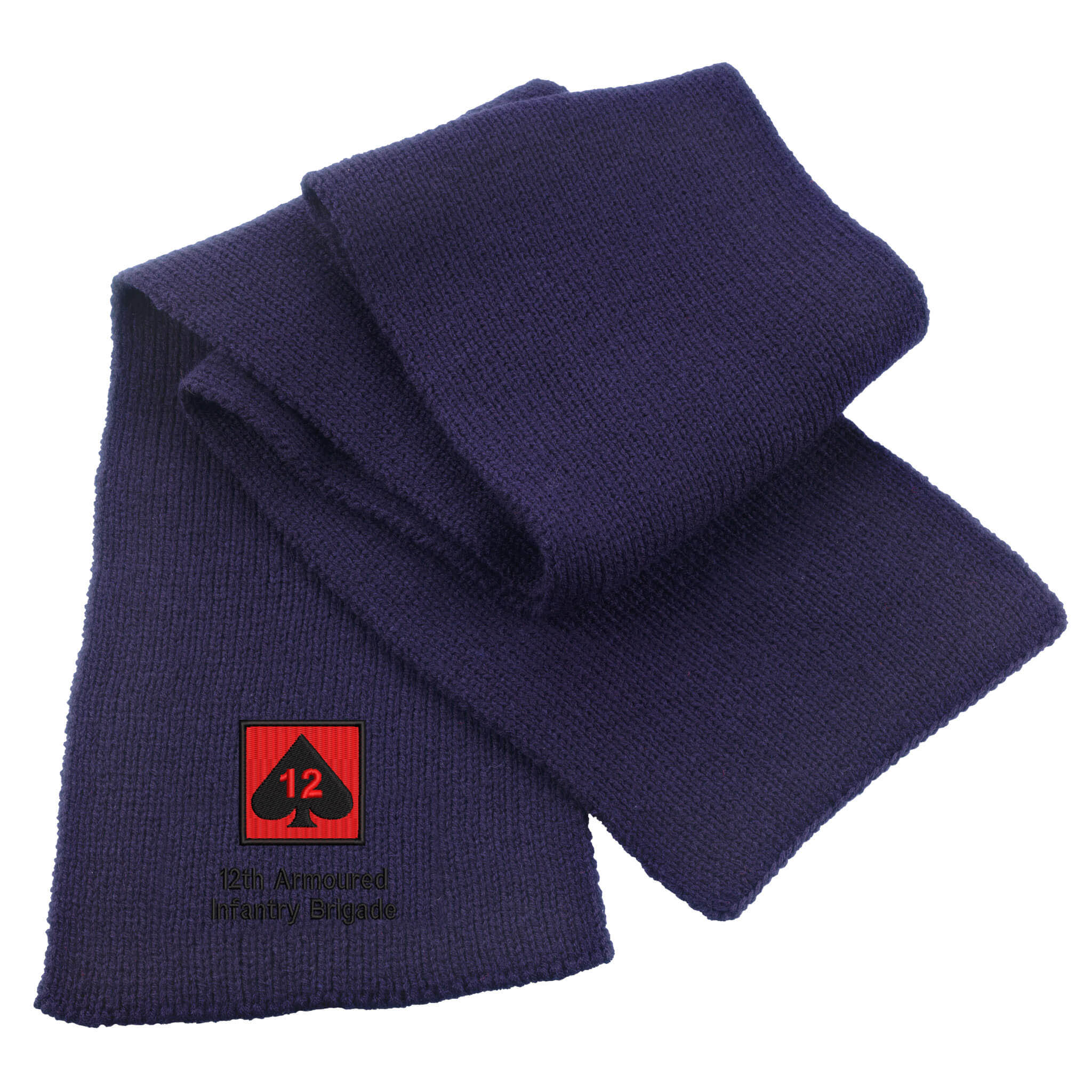 12th Armoured Infantry Brigade Heavy Knit Scarf - Image 3