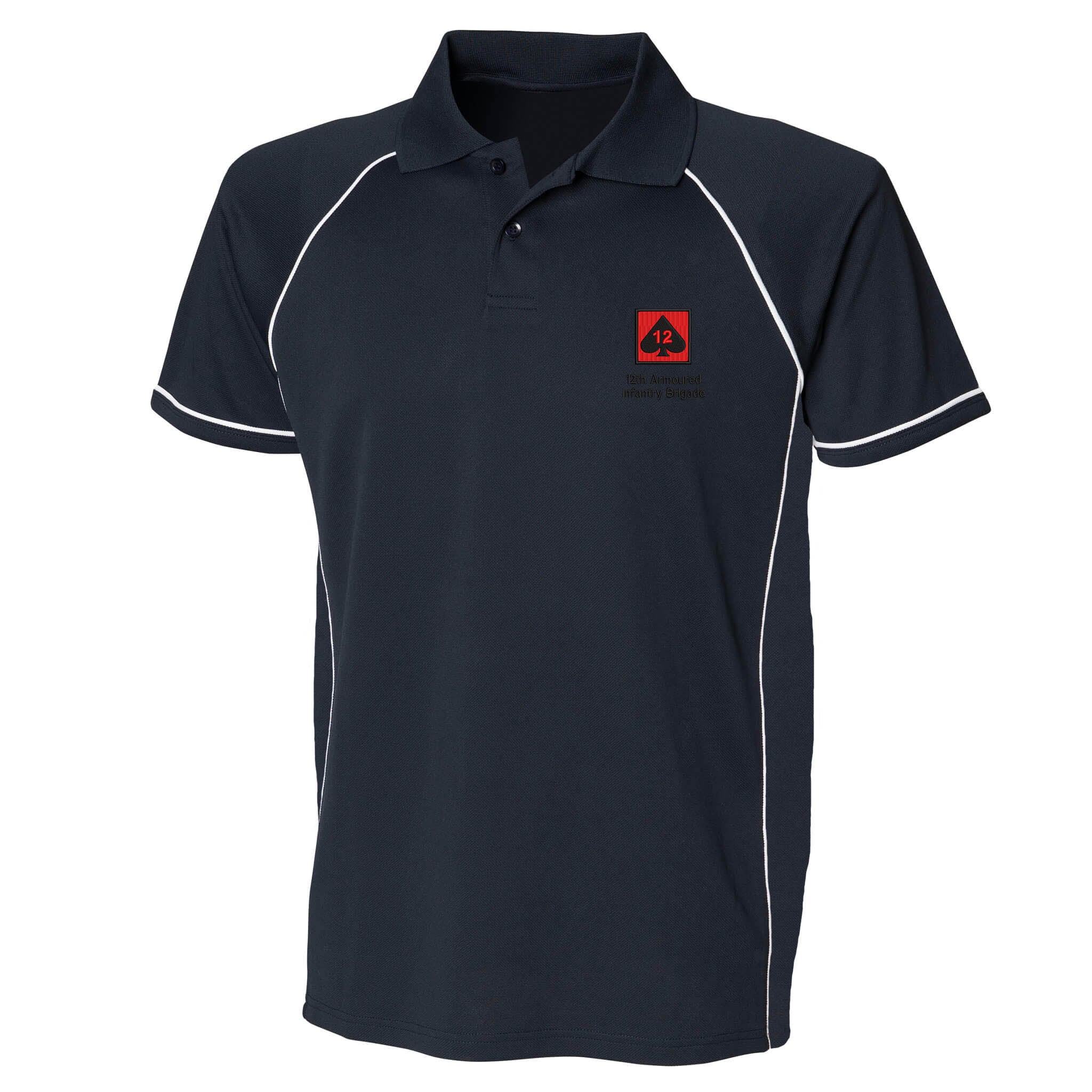 12th Armoured Infantry Brigade Performance Polo - Image 2