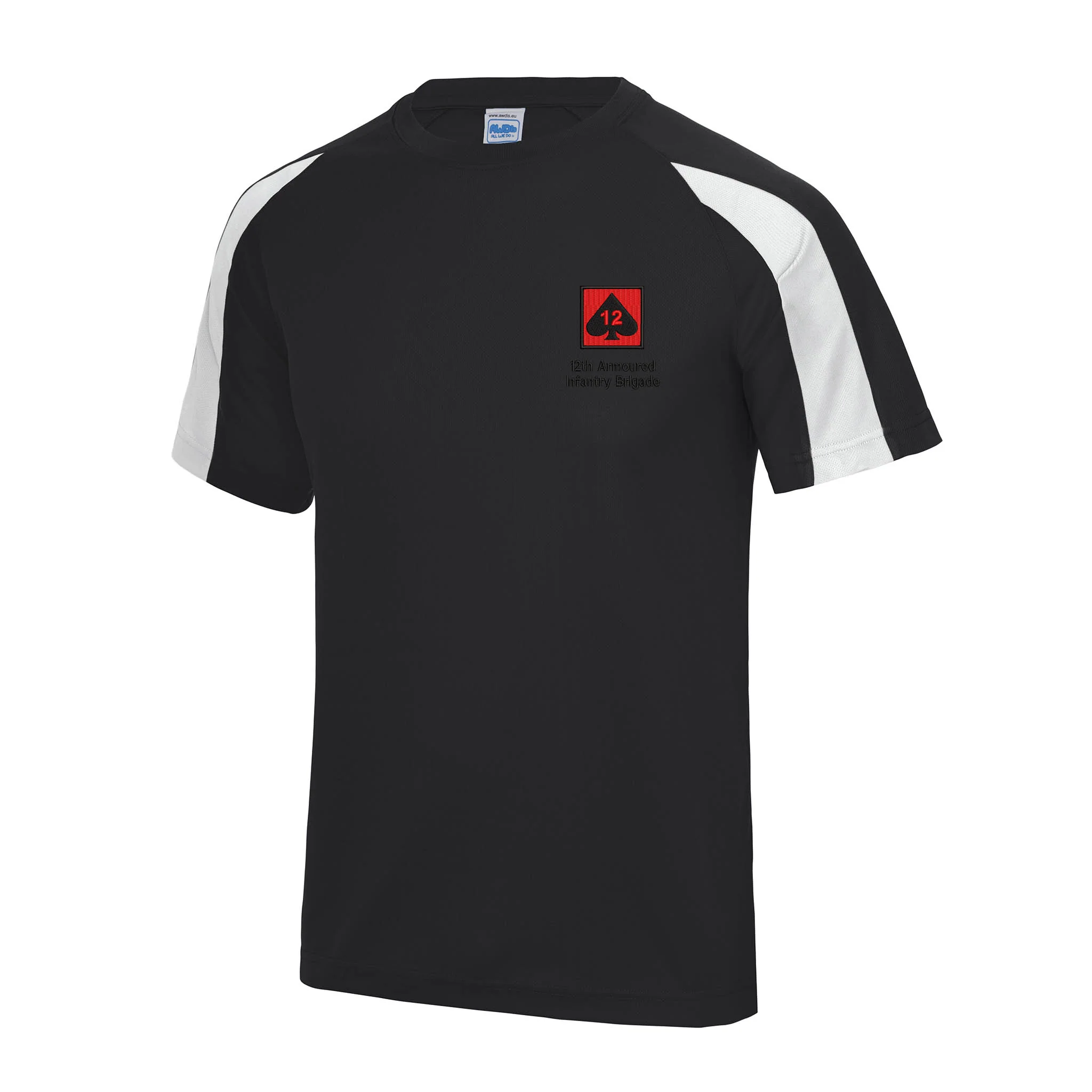 12th Armoured Infantry Brigade Contrast Polyester T-Shirt