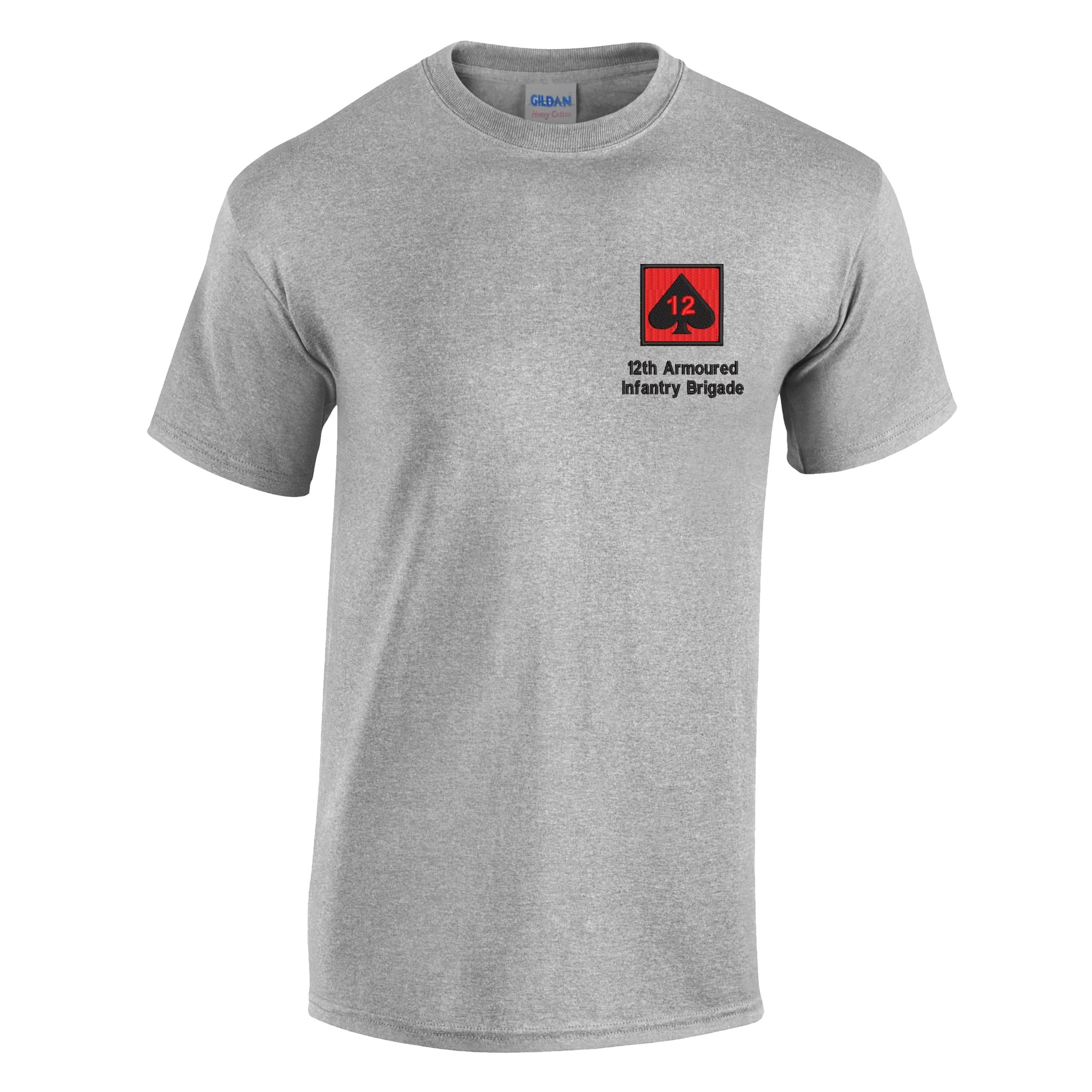 12th Armoured Infantry Brigade Cotton T-Shirt - Image 4