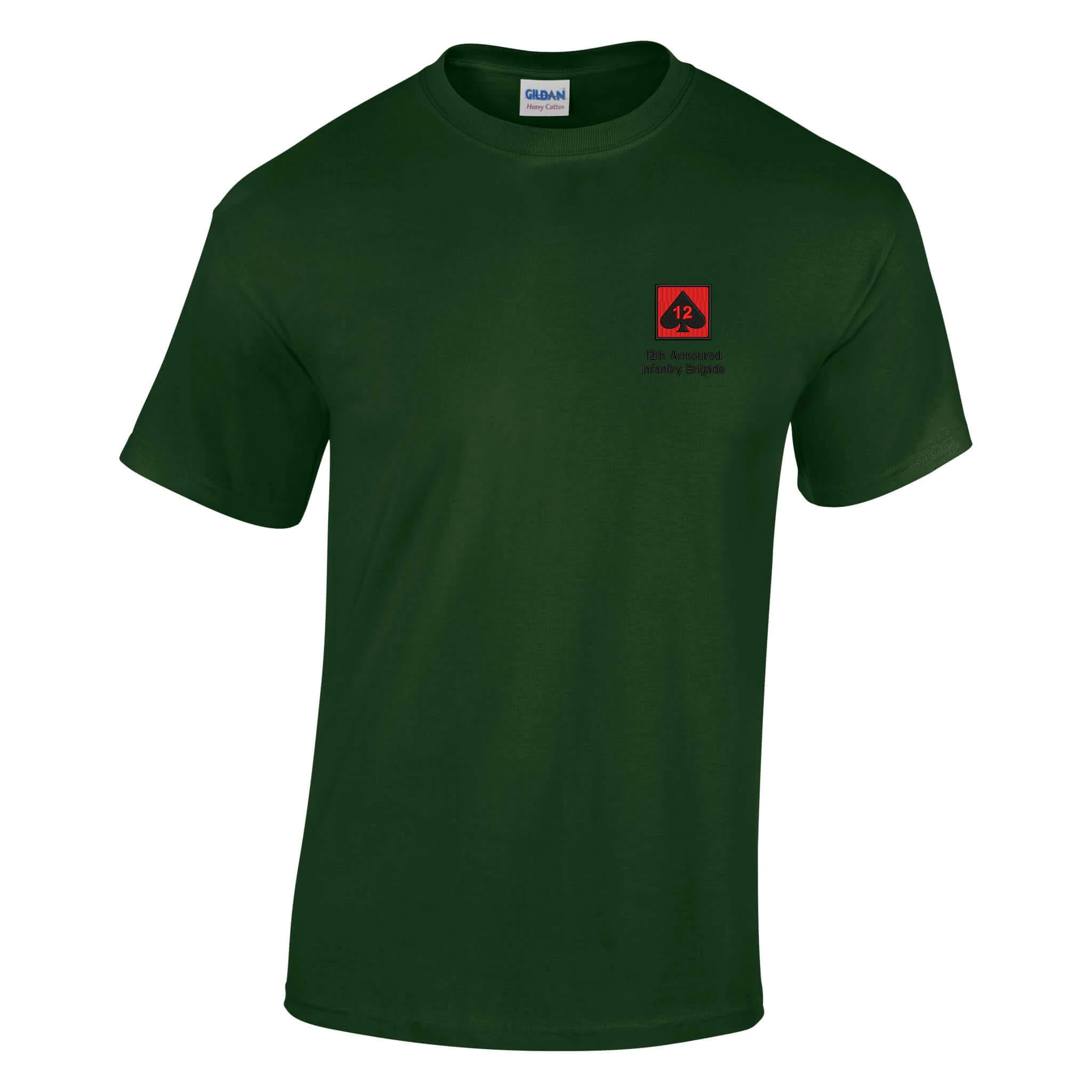 12th Armoured Infantry Brigade Cotton T-Shirt - Image 6
