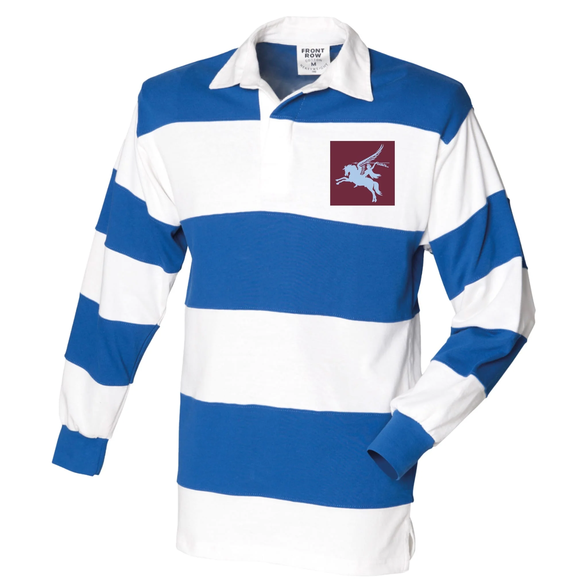 16 Air Assault Brigade Front Row Sewn Stripe Long Sleeve Rugby Shirt - Image 4