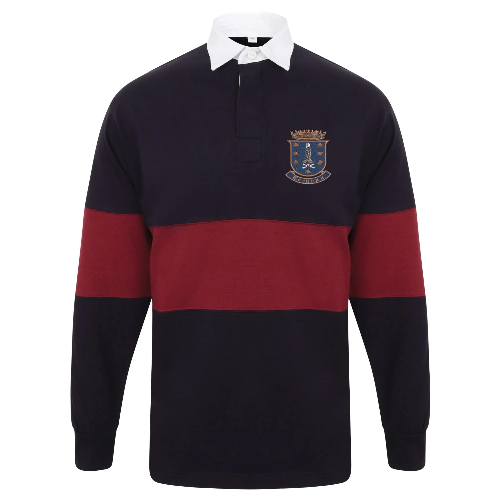 17 Corunna Battery Royal Artillery Front Row Long Sleeve Panelled Rugby Shirt - Image 2