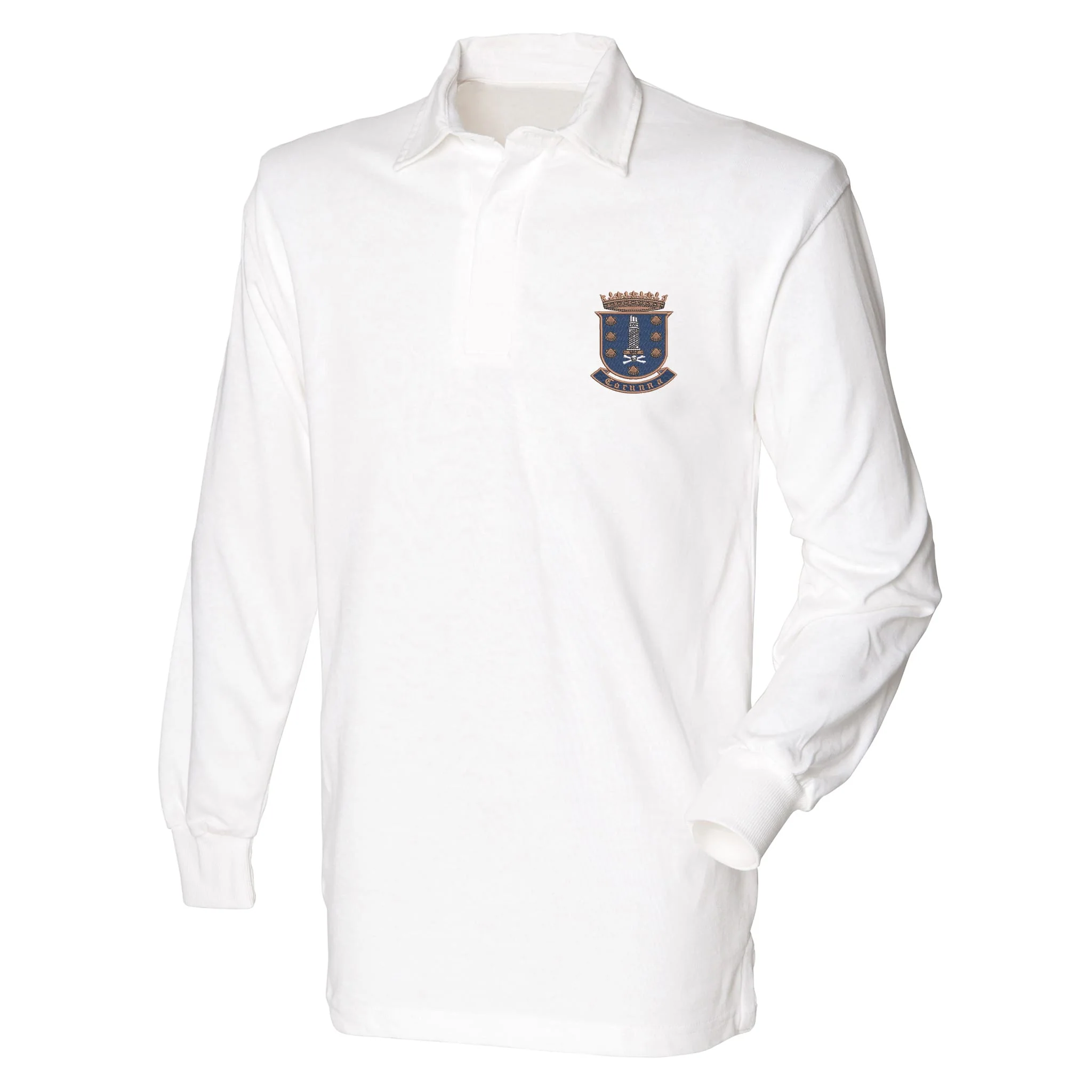 17 Corunna Battery Royal Artillery Front Row Long Sleeve Rugby Shirt - Image 2