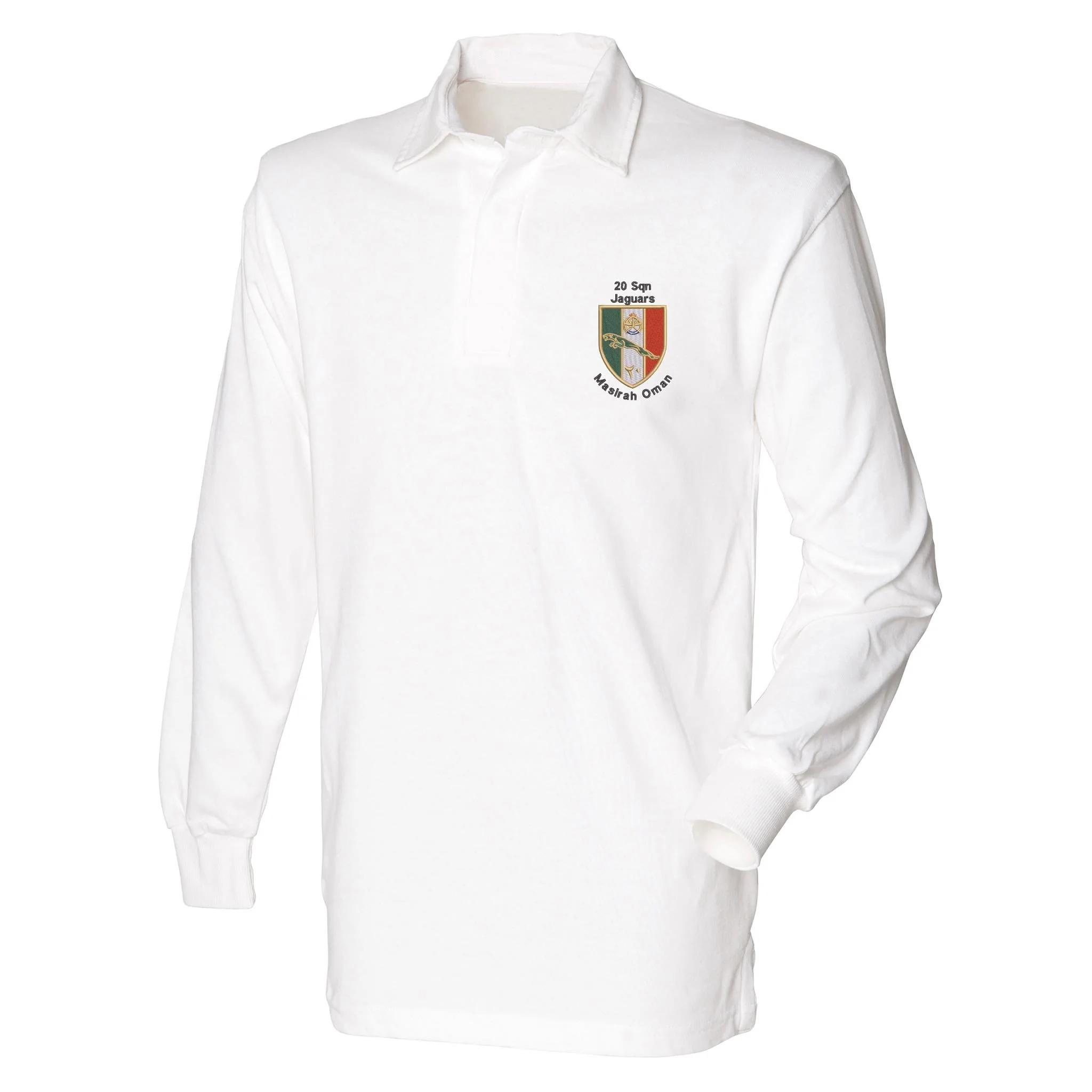 20 Squadron Jaguars - Masirah Oman Front Row Long Sleeve Rugby Shirt - Image 4