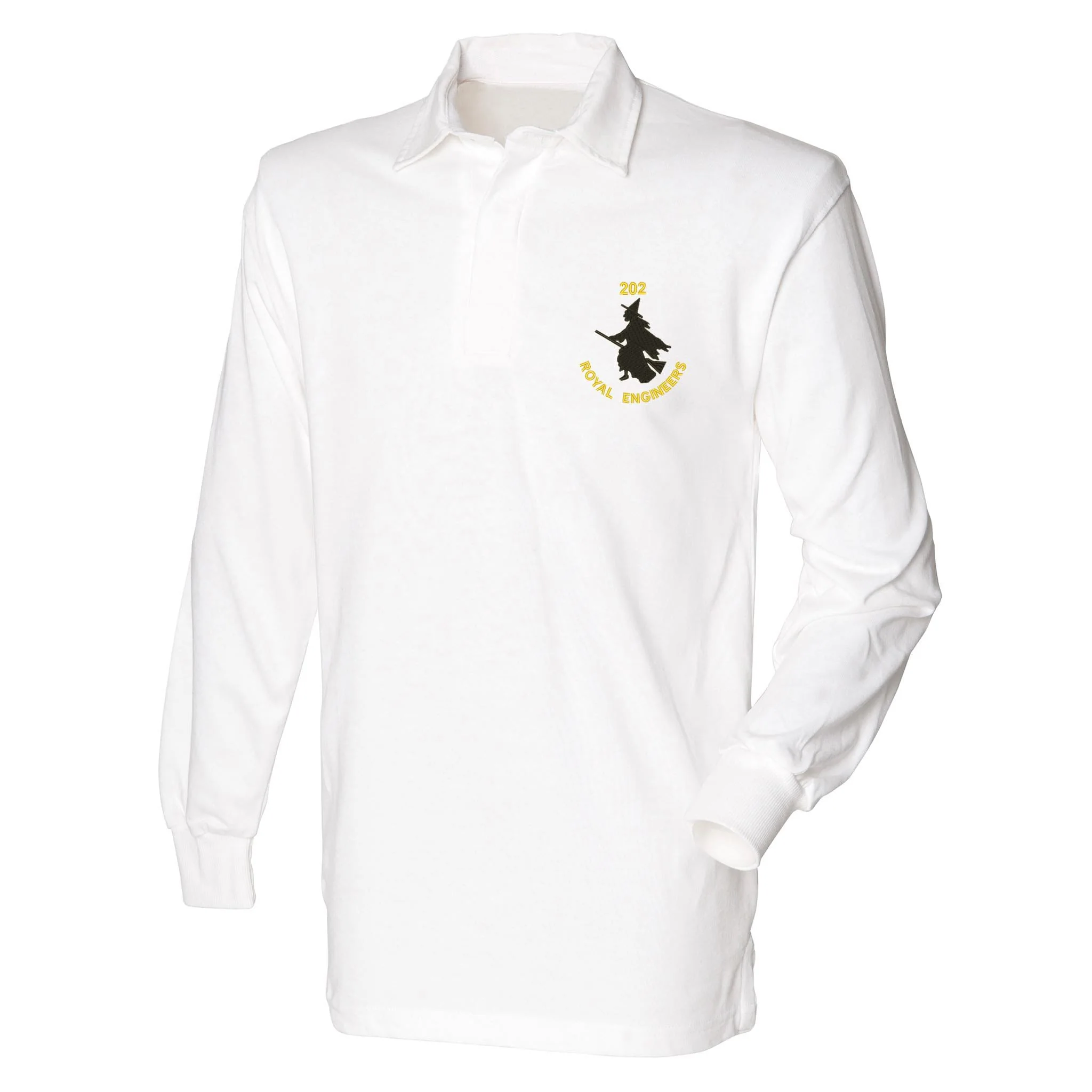 202 Field Squadron Royal Engineers Front Row Long Sleeve Rugby Shirt - Image 4