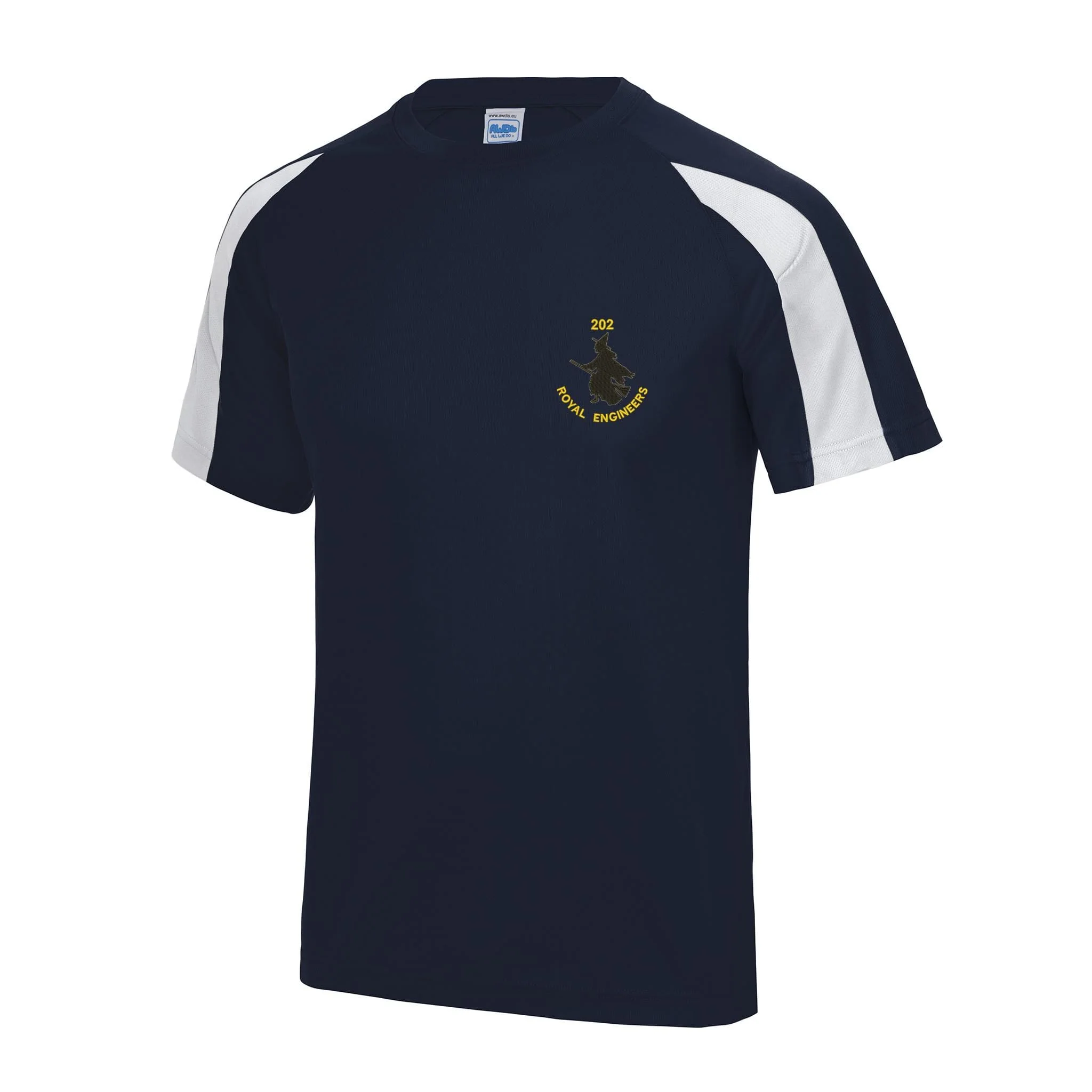 202 Field Squadron Royal Engineers Contrast Polyester T-Shirt - Image 3