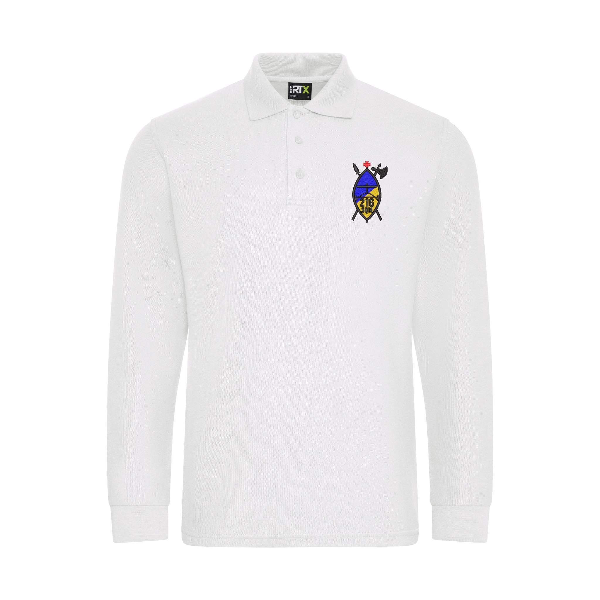 216 (Tynemouth) Transport Squadron RLC Long Sleeve Polo Shirt - Image 7