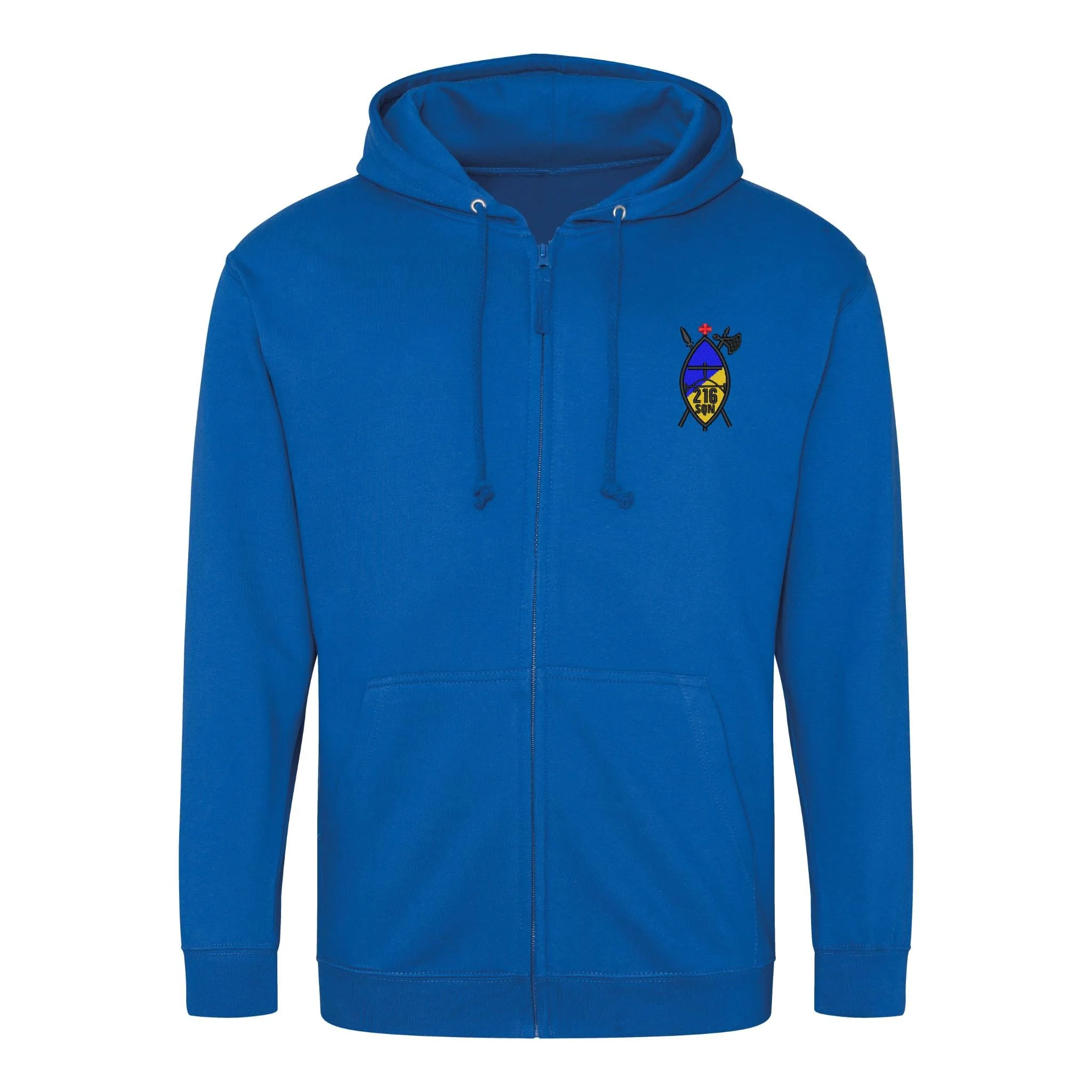 216 (Tynemouth) Transport Squadron RLC Zipped Hoodie - Image 2