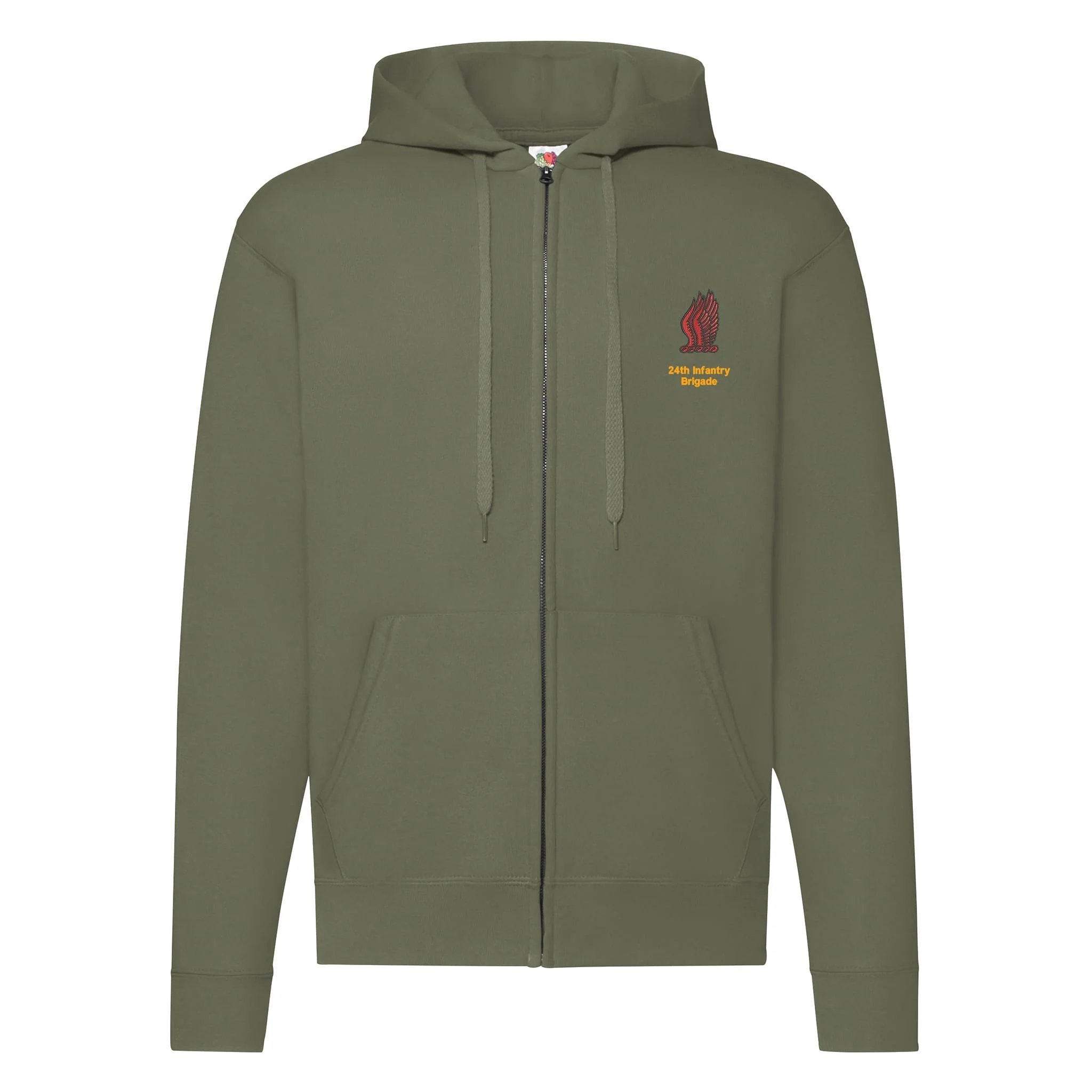 24th Infantry Brigade Zipped Hoodie - Image 5