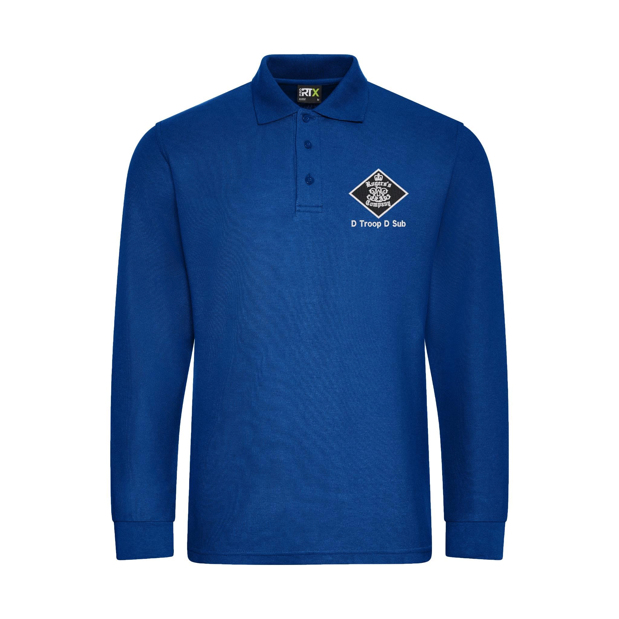 30 Battery (Rogers Company) Royal Artillery Long Sleeve Polo Shirt - Image 5