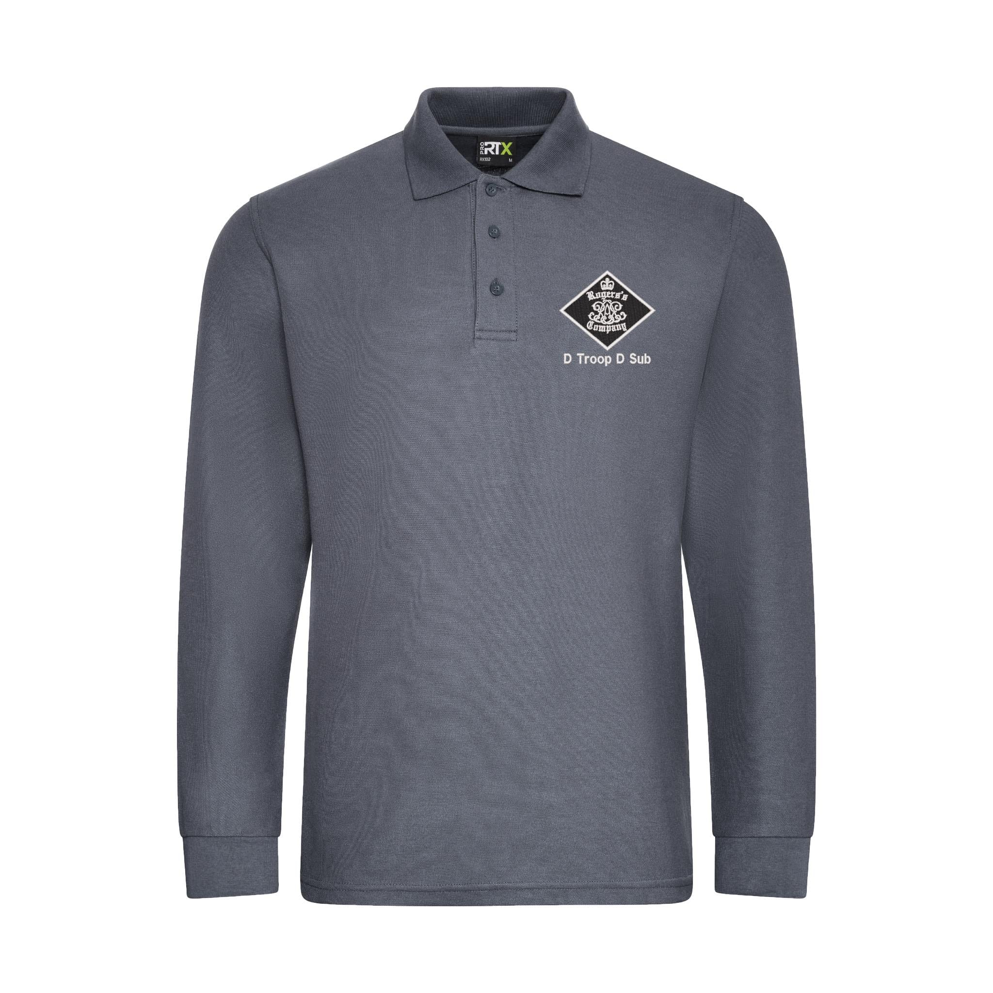 30 Battery (Rogers Company) Royal Artillery Long Sleeve Polo Shirt - Image 6