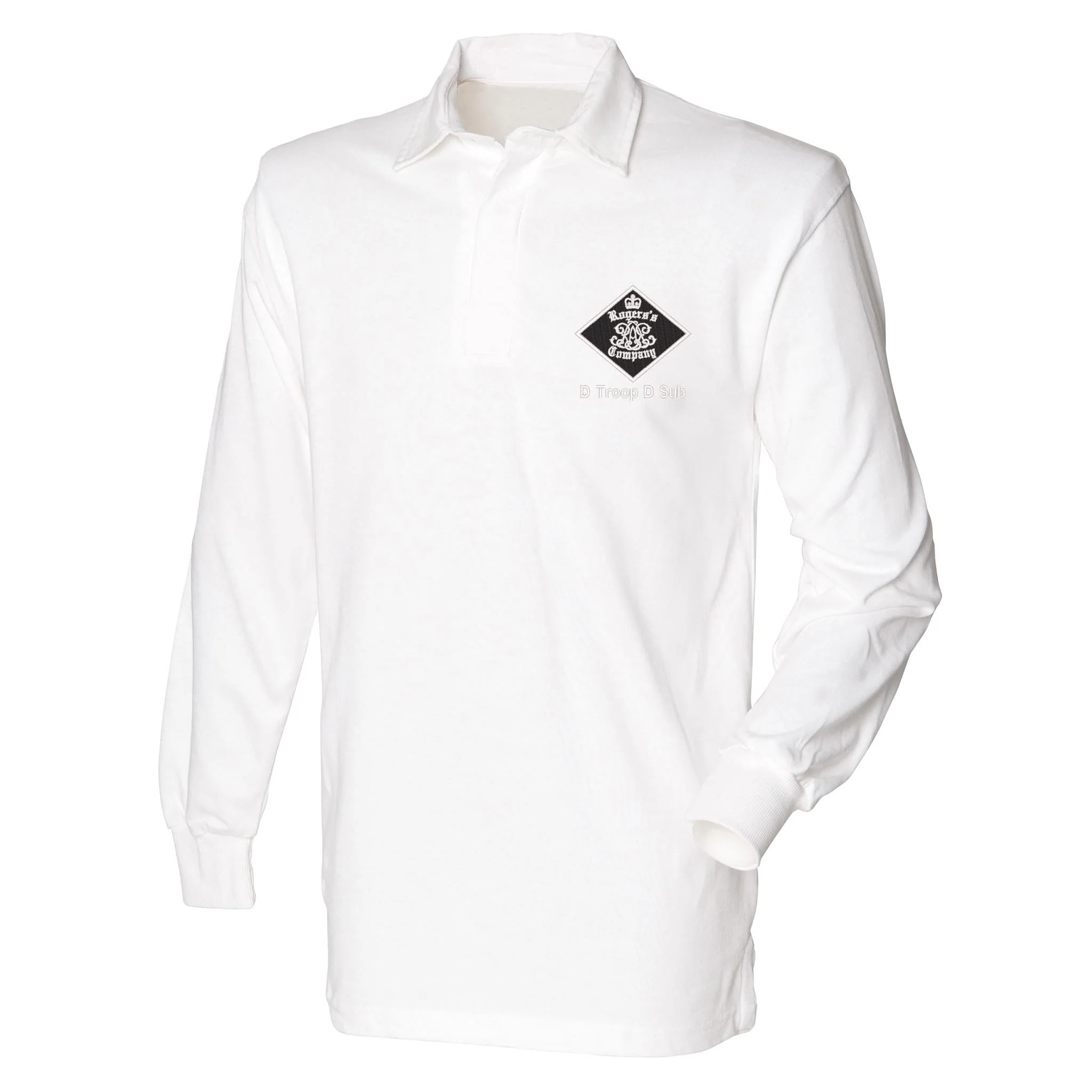 30 Battery (Rogers Company) Royal Artillery Front Row Long Sleeve Rugby Shirt - Image 5