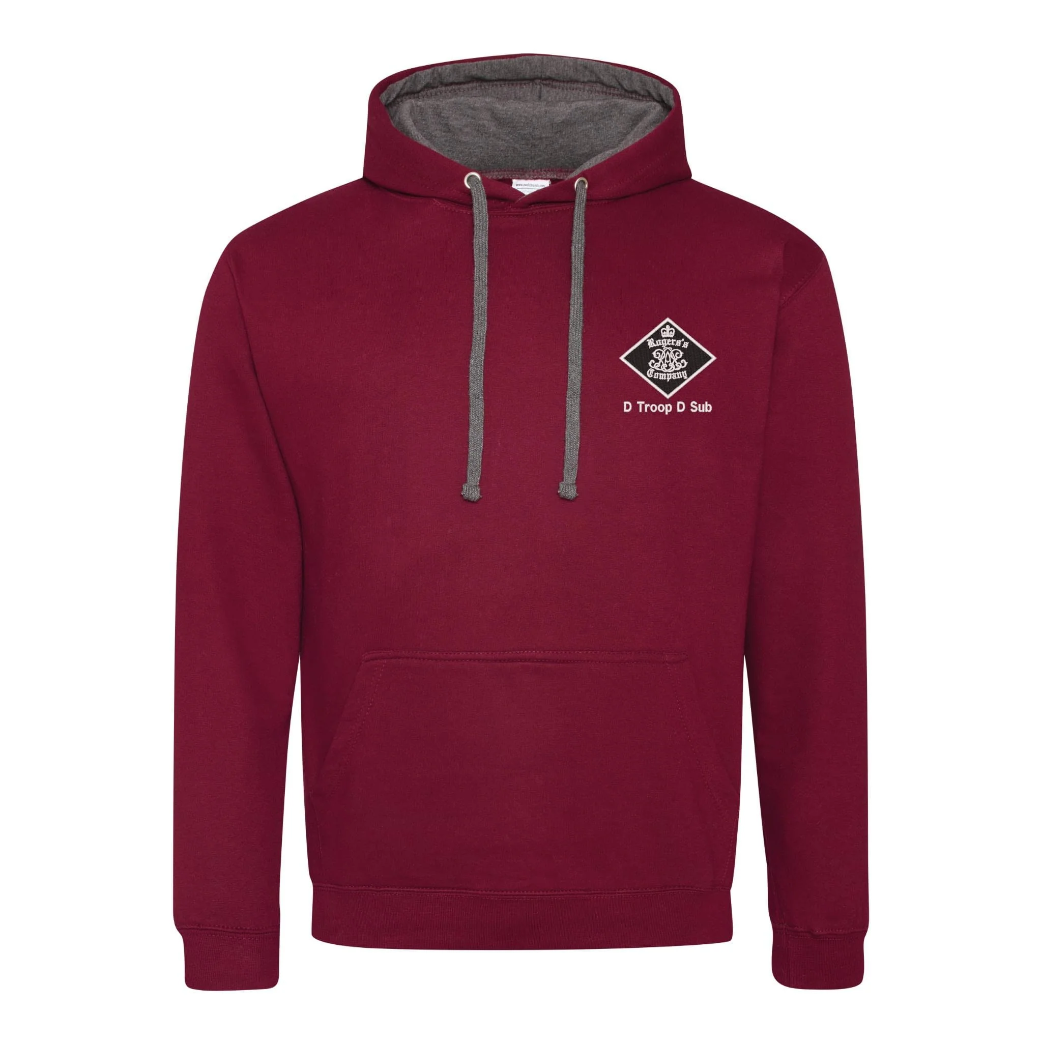 30 Battery (Rogers Company) Royal Artillery Varsity Contrast Hoodie - Image 10