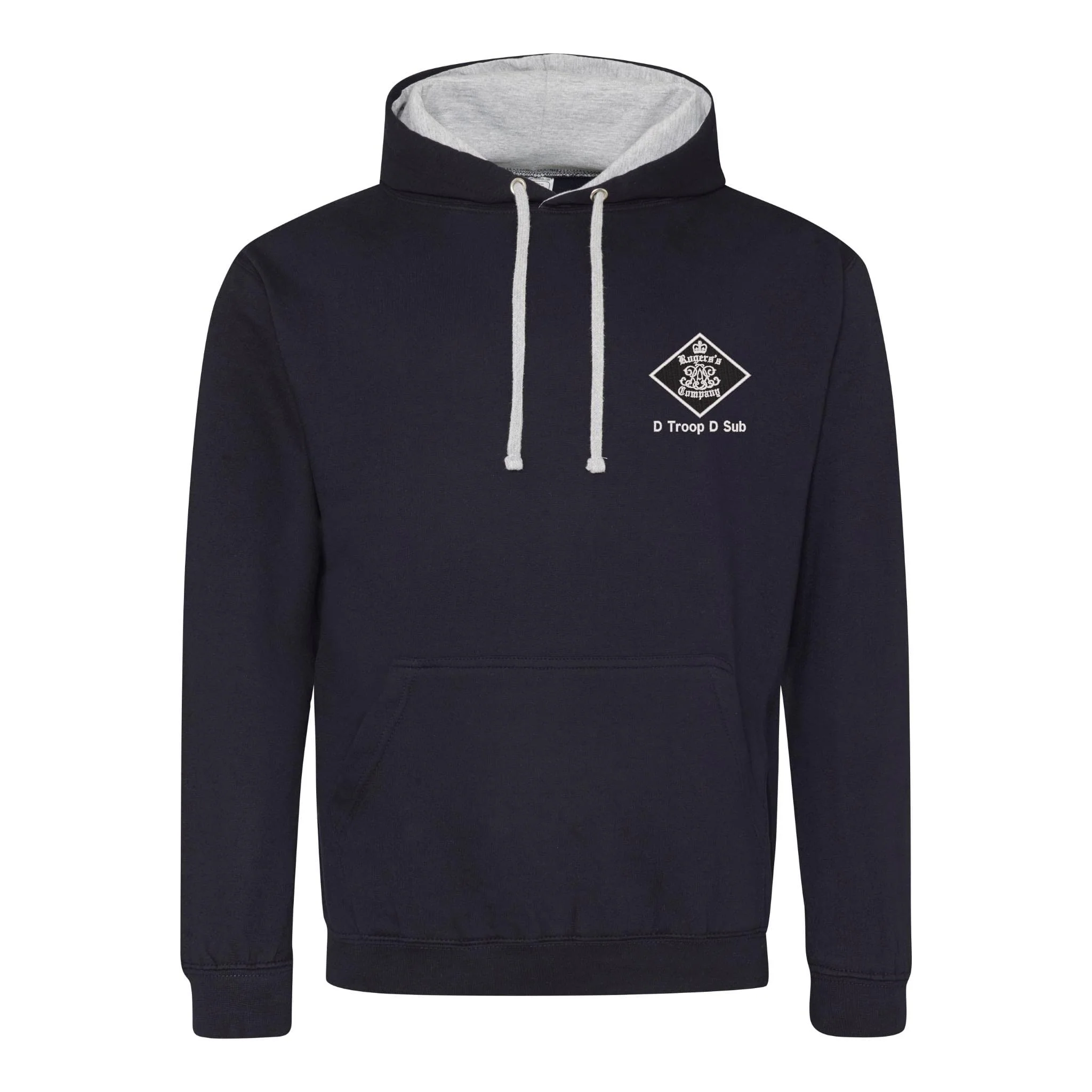 30 Battery (Rogers Company) Royal Artillery Varsity Contrast Hoodie - Image 3