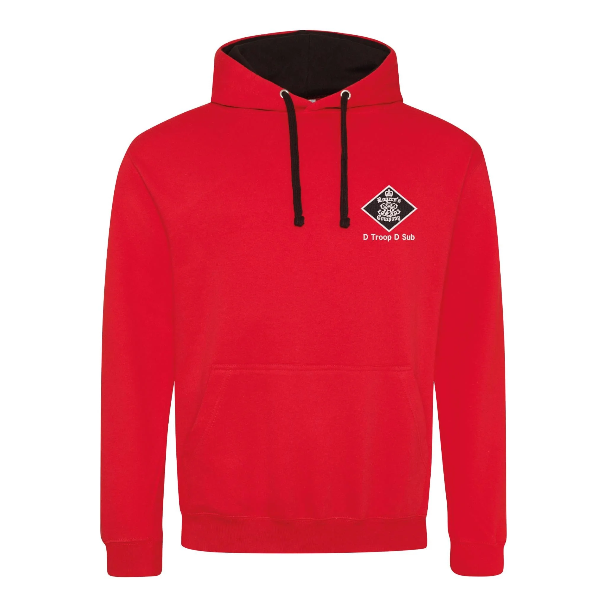 30 Battery (Rogers Company) Royal Artillery Varsity Contrast Hoodie - Image 8