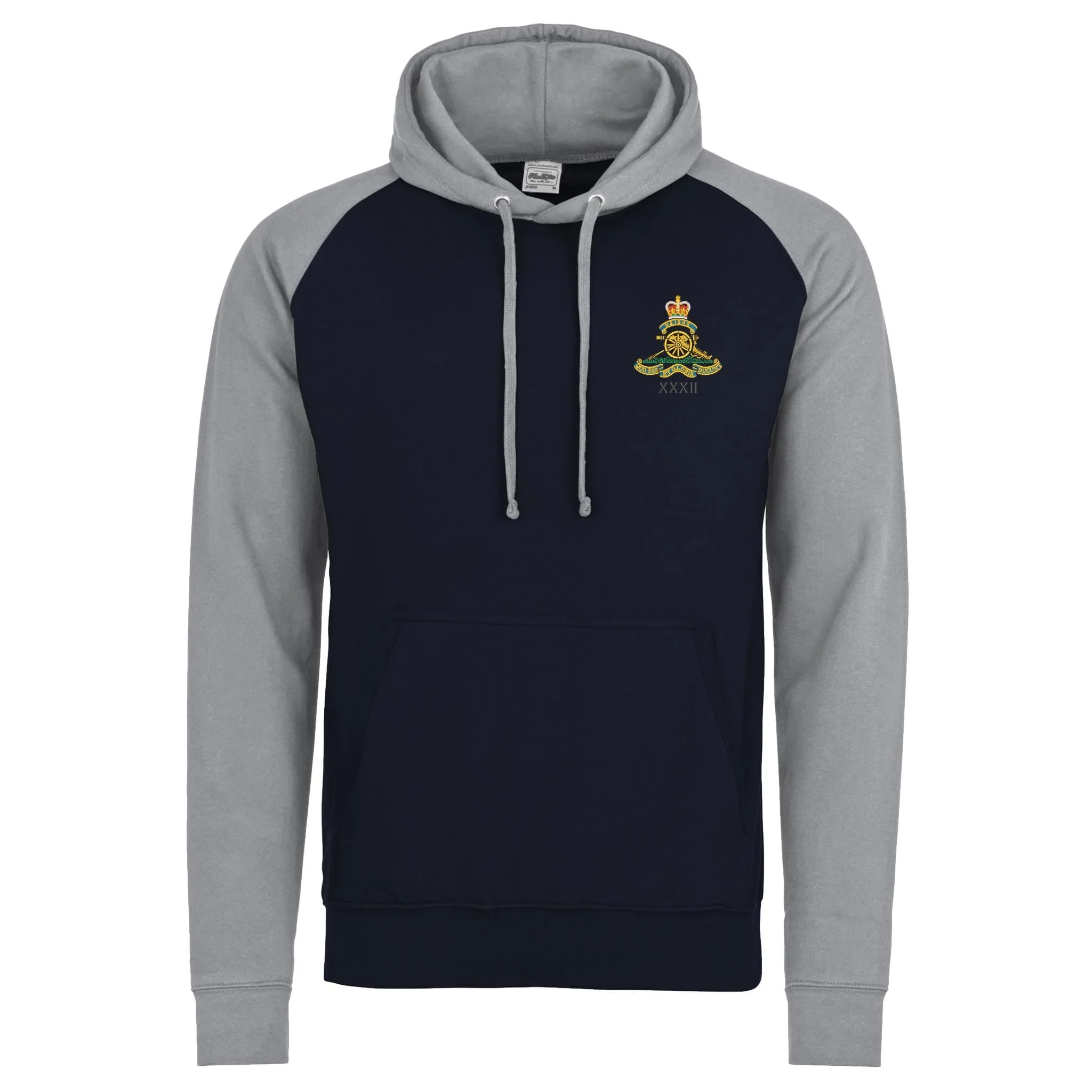 32nd Regiment Royal Artillery Contrast Hoodie - Image 4