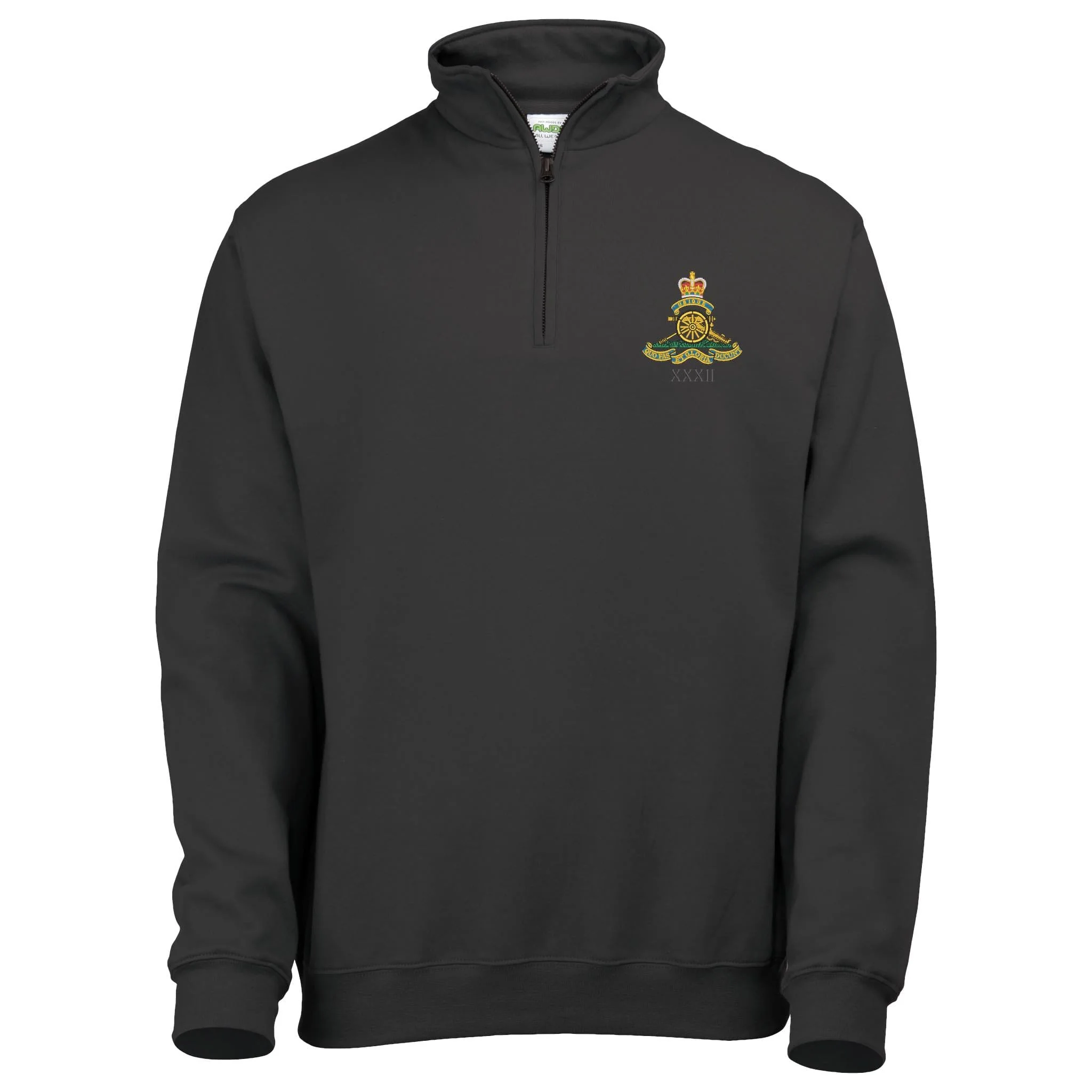 32nd Regiment Royal Artillery Quarter Zip Sweatshirt - Image 4