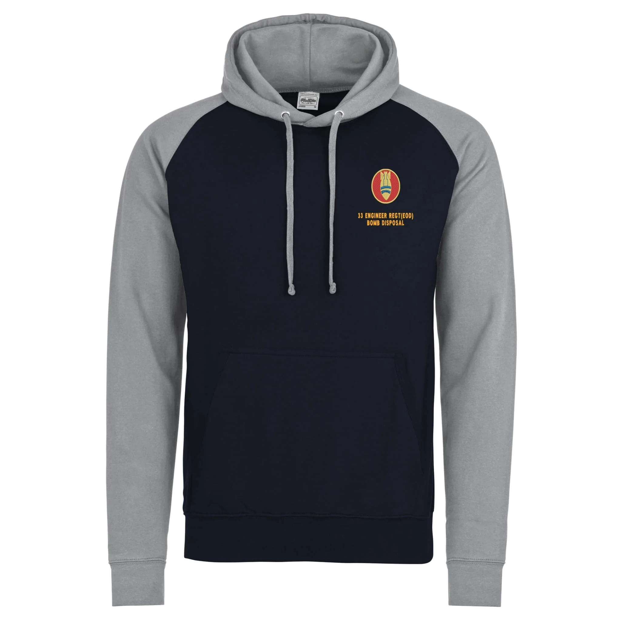 33 Engineers Bomb Disposal Contrast Hoodie - Image 4
