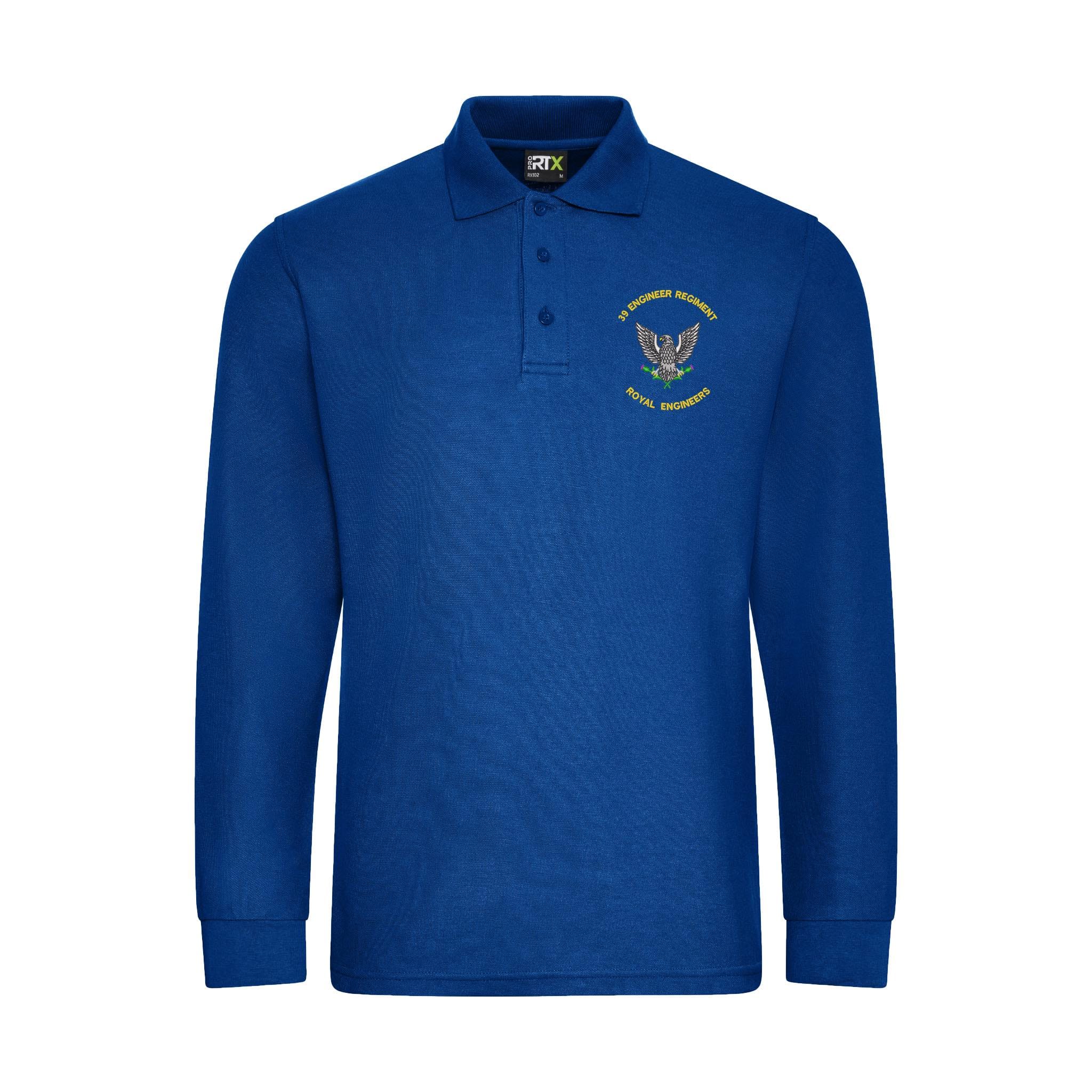 39 Engineer Regiment Long Sleeve Polo Shirt - Image 6