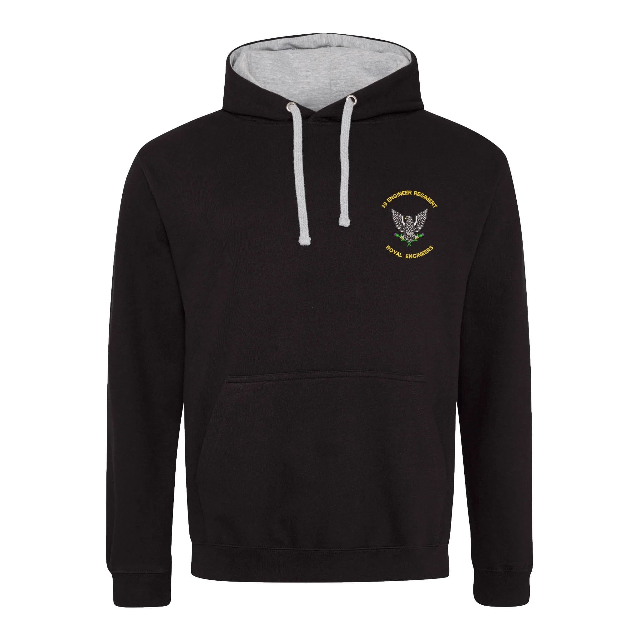 39 Engineer Regiment Varsity Contrast Hoodie - Image 4