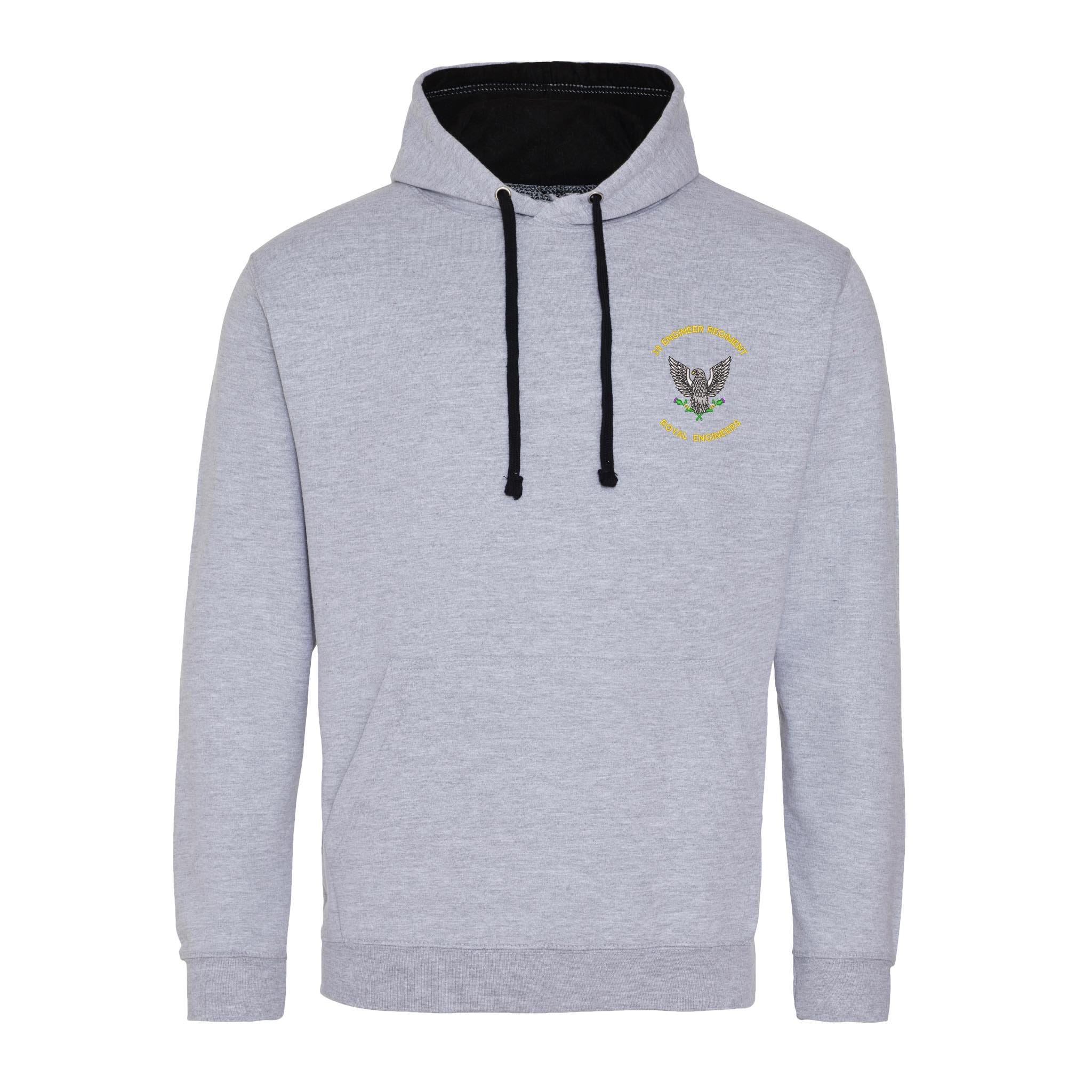 39 Engineer Regiment Varsity Contrast Hoodie - Image 6