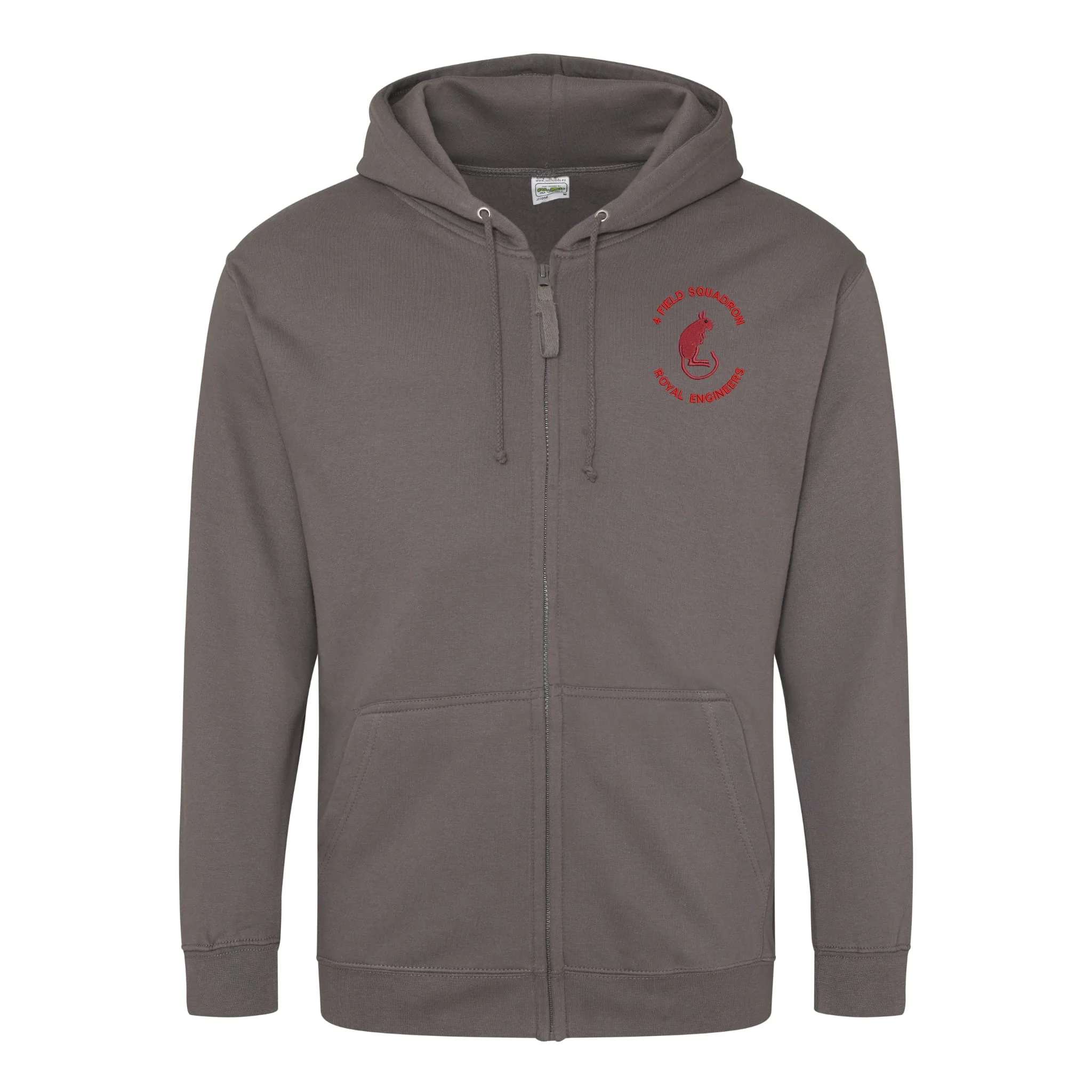 4 Field Squadron Royal Engineers Zipped Hoodie - Image 3
