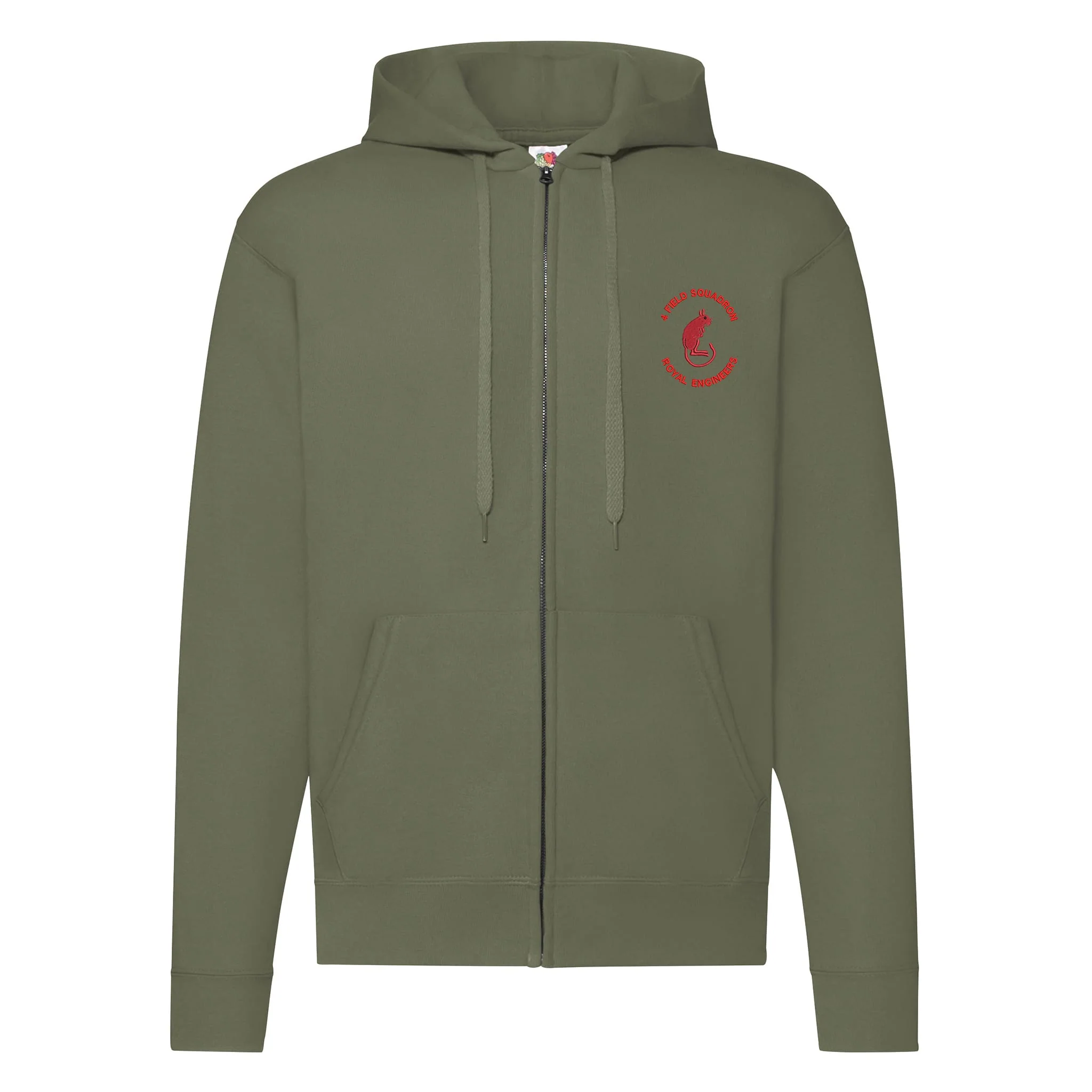 4 Field Squadron Royal Engineers Zipped Hoodie - Image 5