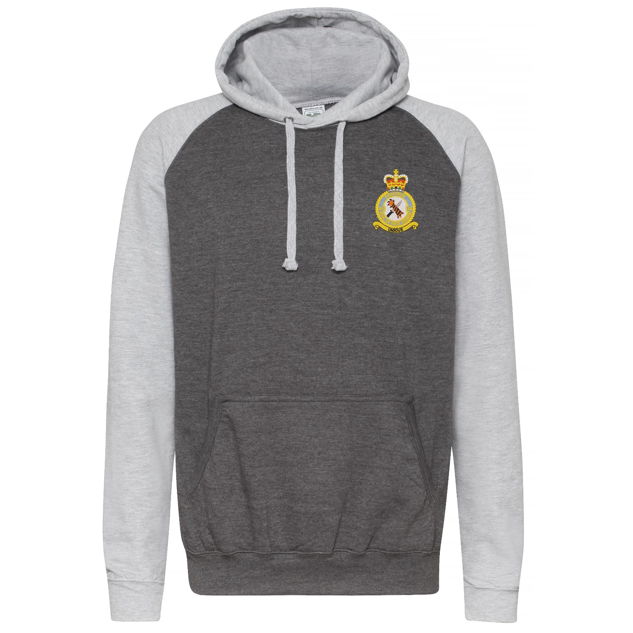48 Squadron RAF Contrast Hoodie - Image 3
