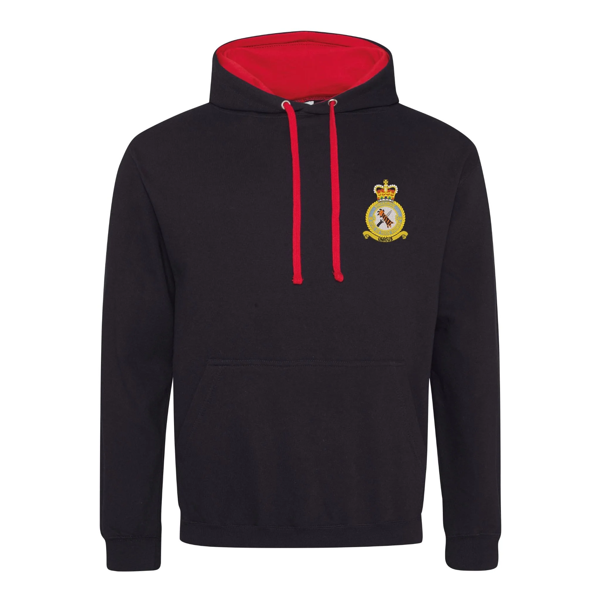 48 Squadron RAF Varsity Contrast Hoodie - Image 5
