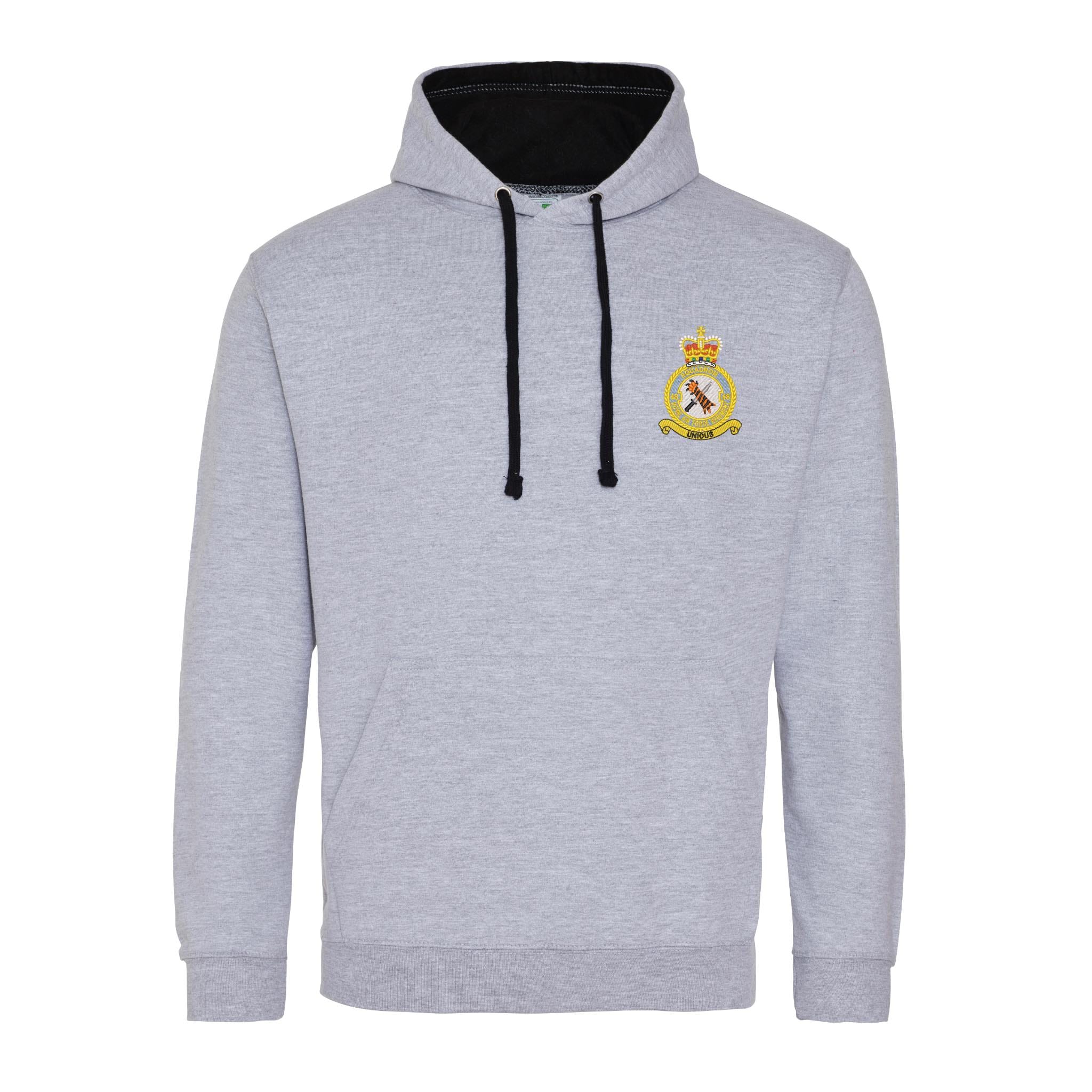 48 Squadron RAF Varsity Contrast Hoodie - Image 6