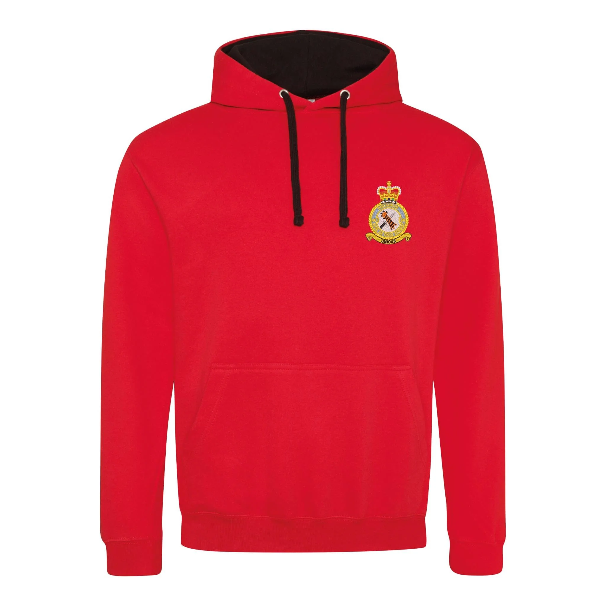48 Squadron RAF Varsity Contrast Hoodie - Image 8