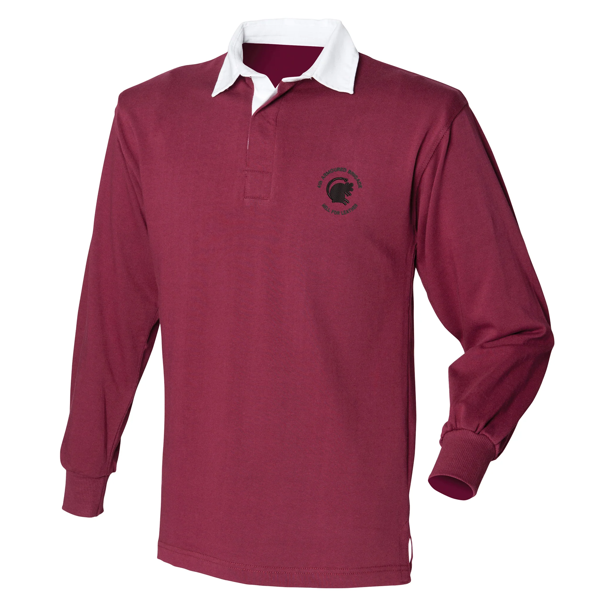 4th Armoured Brigade Front Row Long Sleeve Rugby Shirt