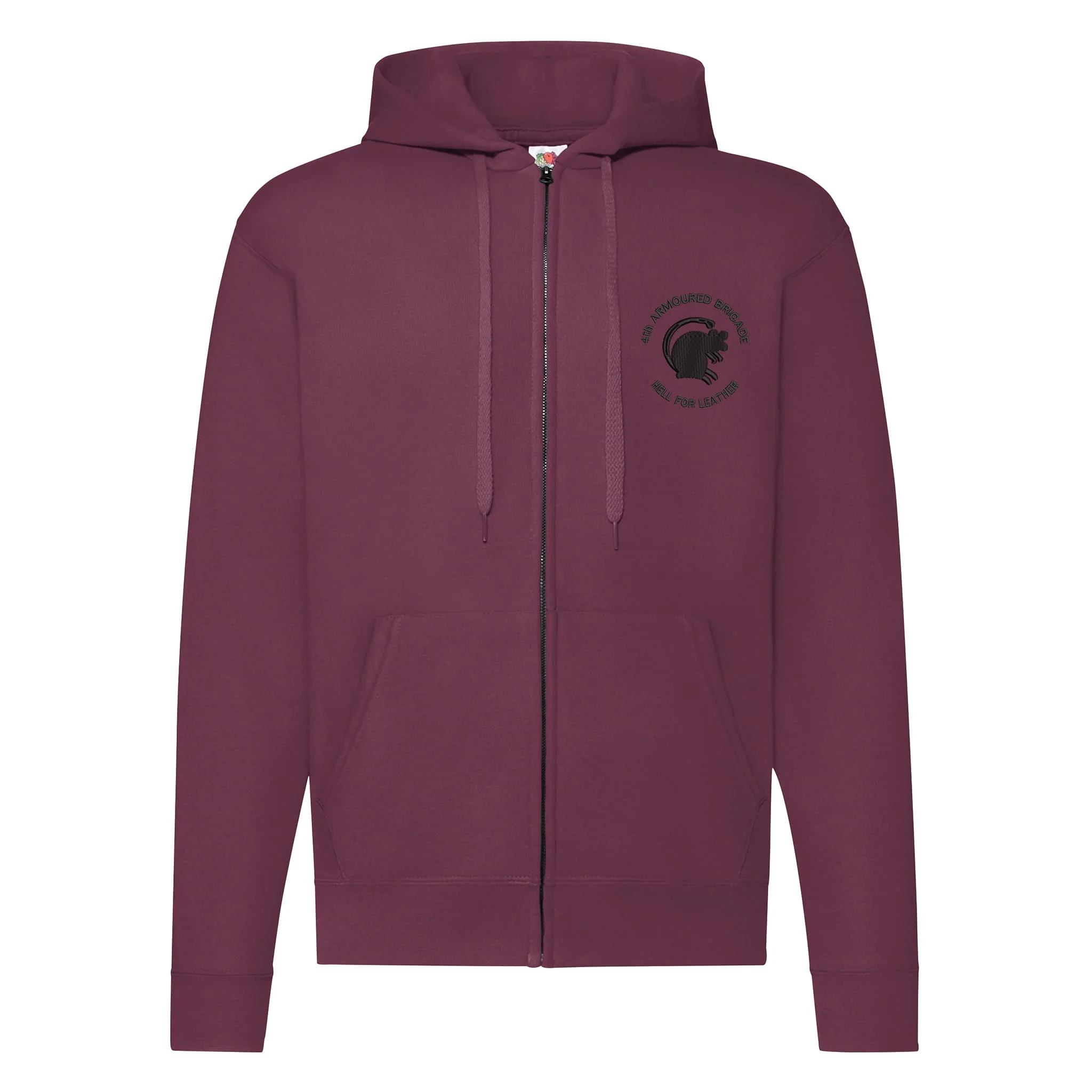 4th Armoured Brigade Zipped Hoodie - Image 3