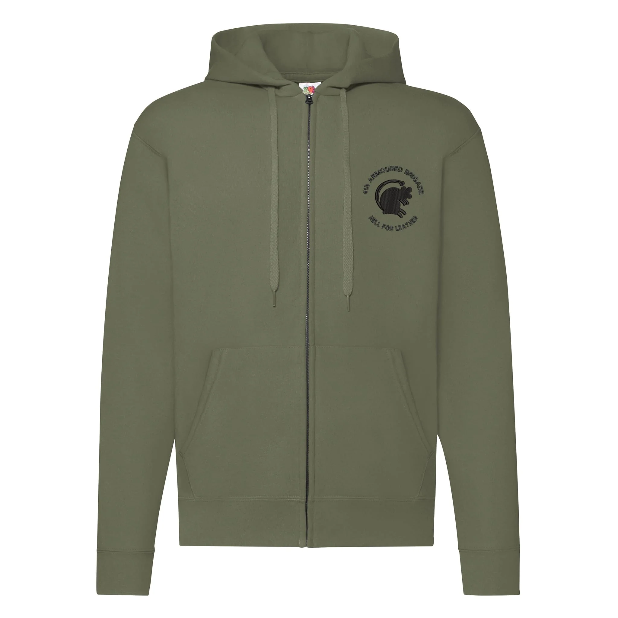 4th Armoured Brigade Zipped Hoodie - Image 5