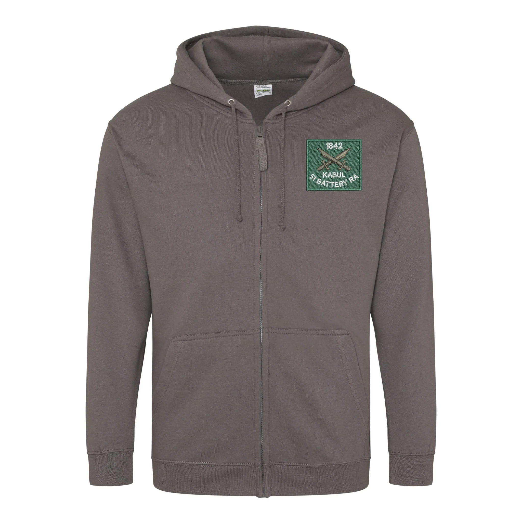 51 Battery Royal Artillery Zipped Hoodie - Image 3