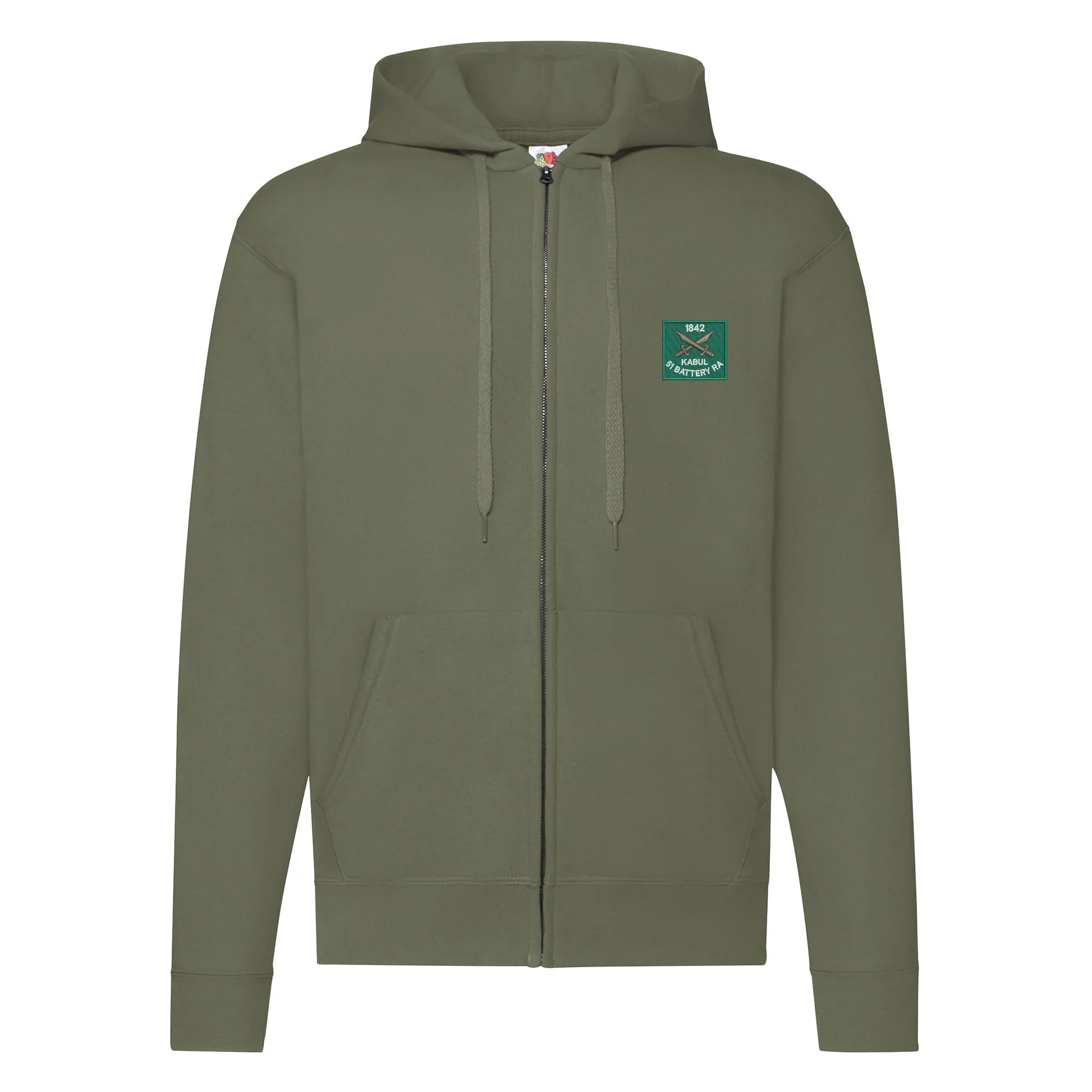 51 Battery Royal Artillery Zipped Hoodie - Image 5