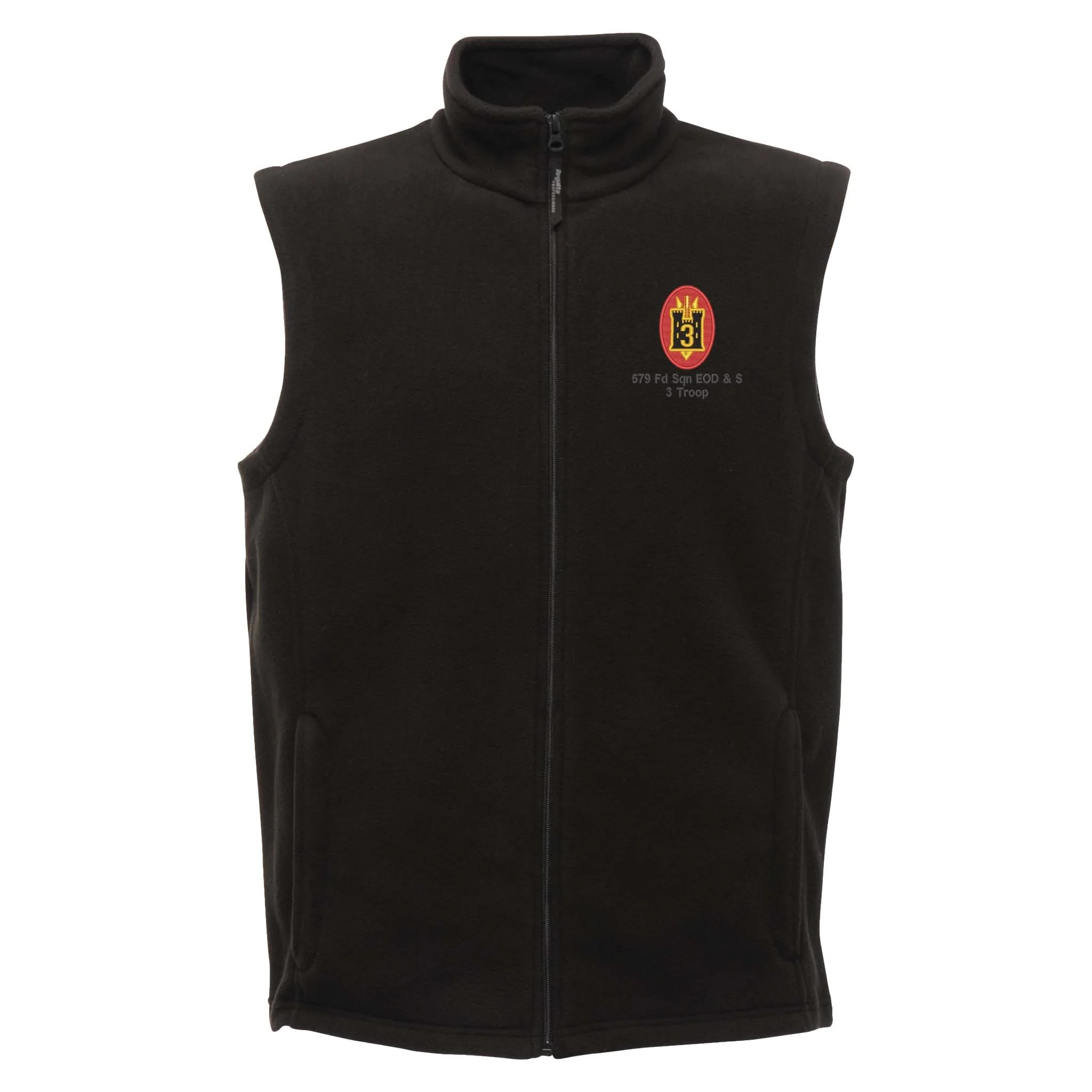 579 Fd Sqn EOD & S 3 Troop Fleece Bodywarmer - Image 3