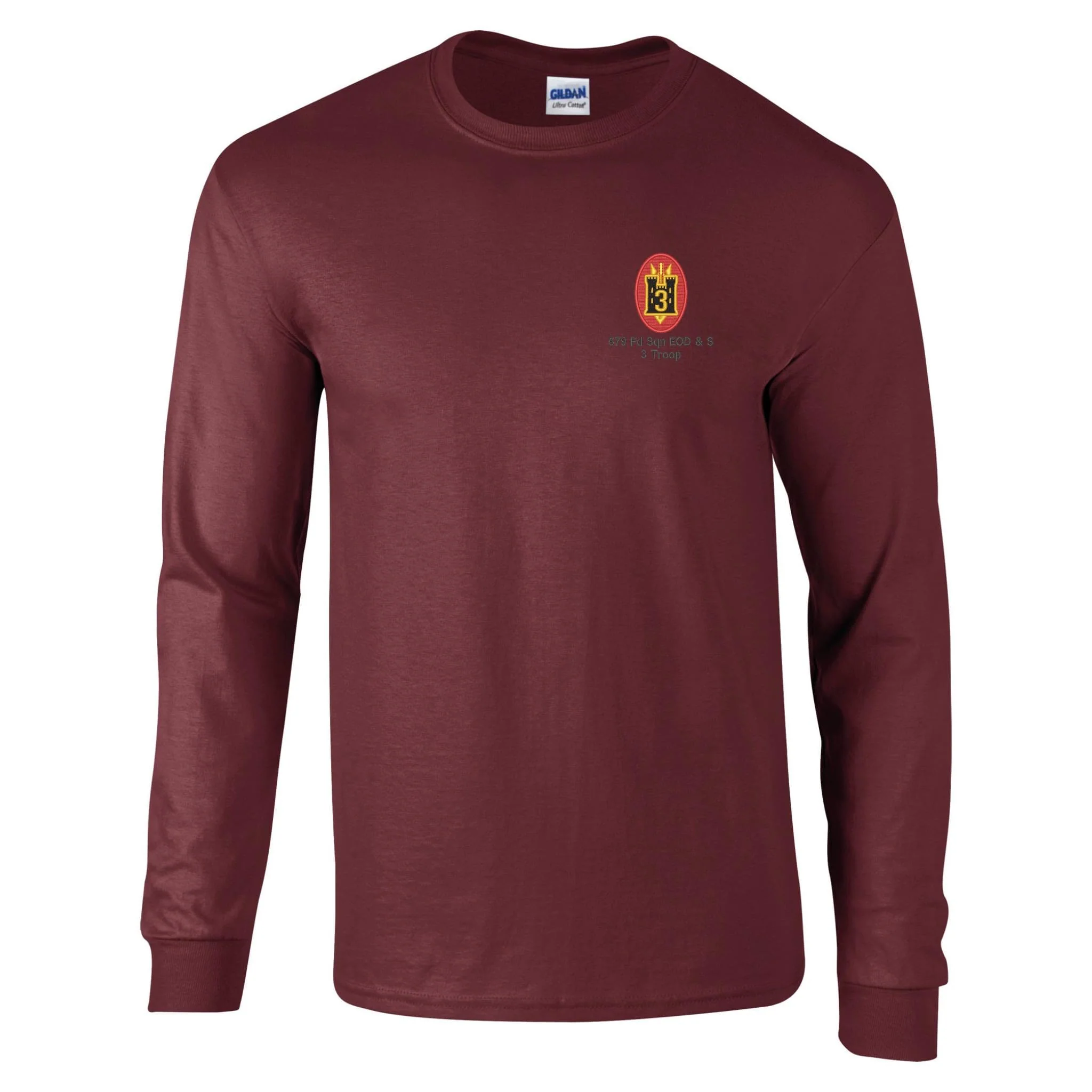 579 Fd Sqn EOD & S 3 Troop Long Sleeve T-Shirt - Image 6