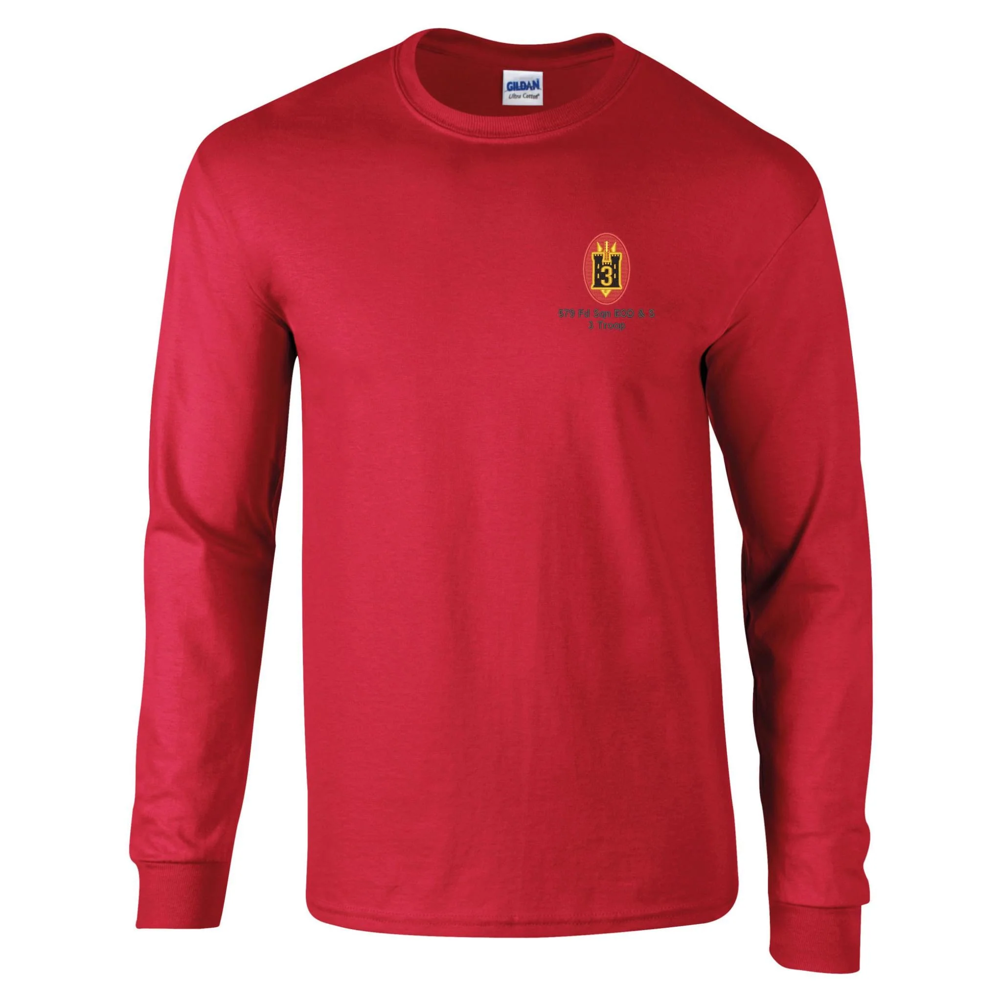 579 Fd Sqn EOD & S 3 Troop Long Sleeve T-Shirt - Image 8