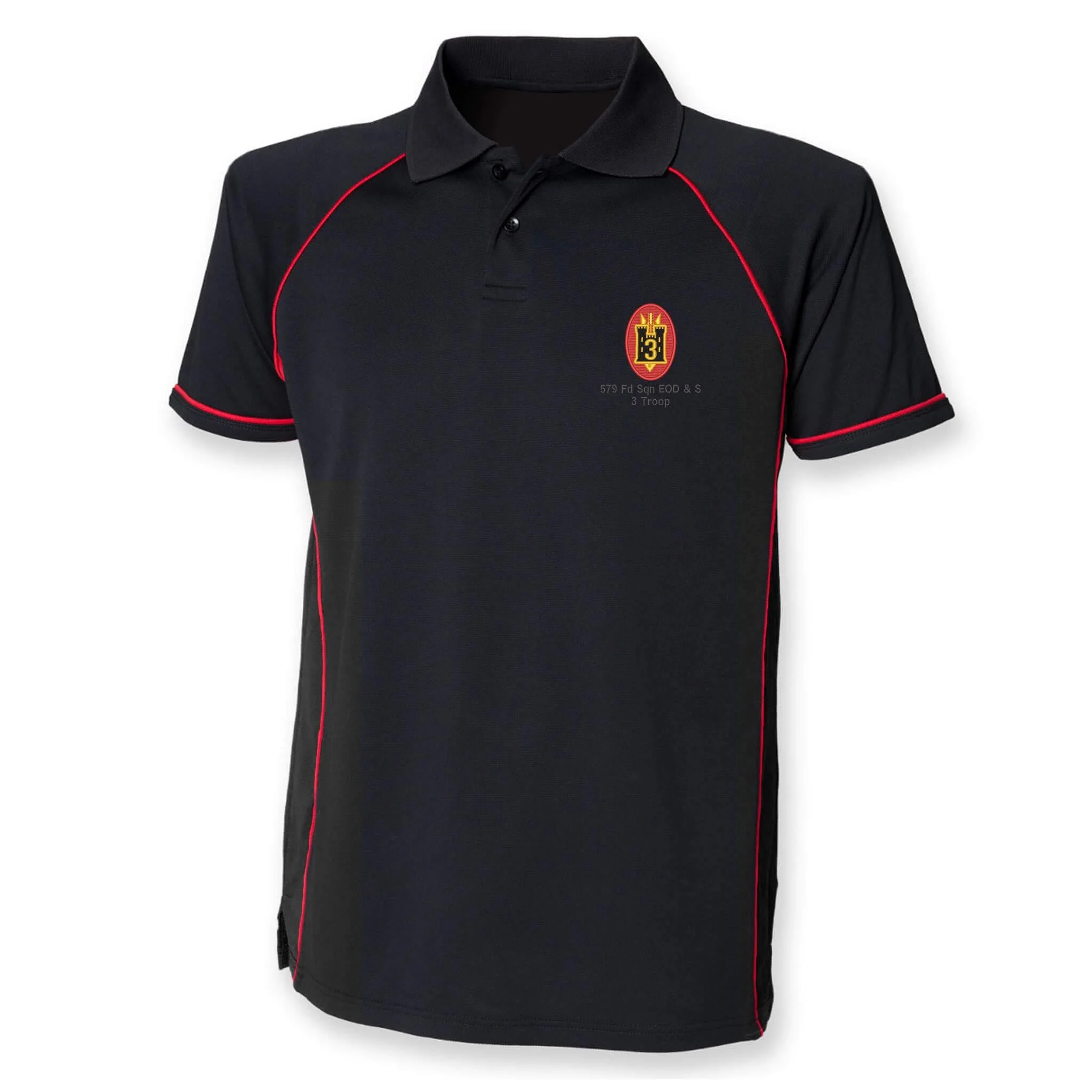 579 Fd Sqn EOD & S 3 Troop Performance Polo - Image 2
