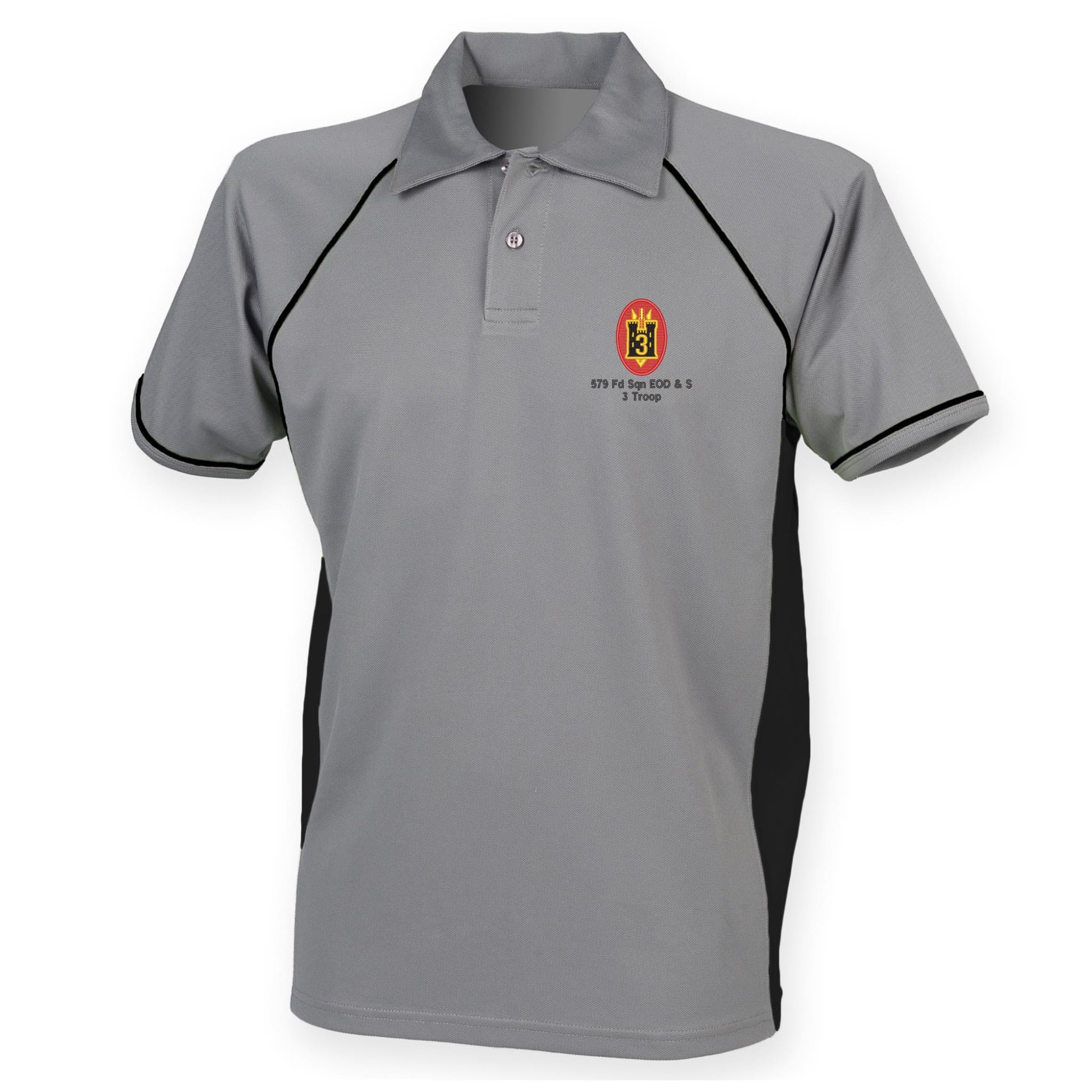 579 Fd Sqn EOD & S 3 Troop Performance Polo - Image 4