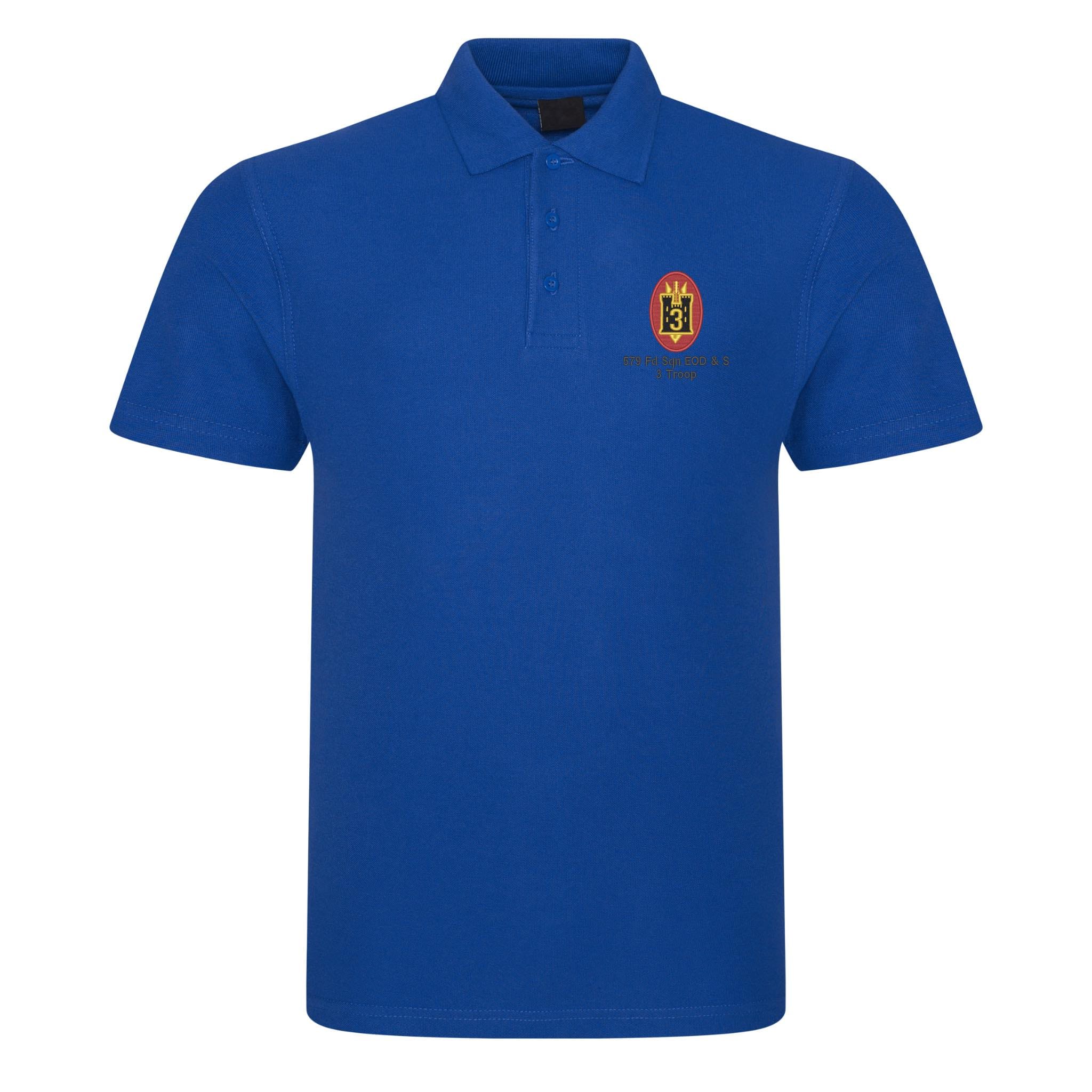 579 Fd Sqn EOD & S 3 Troop Polo Shirt - Image 10