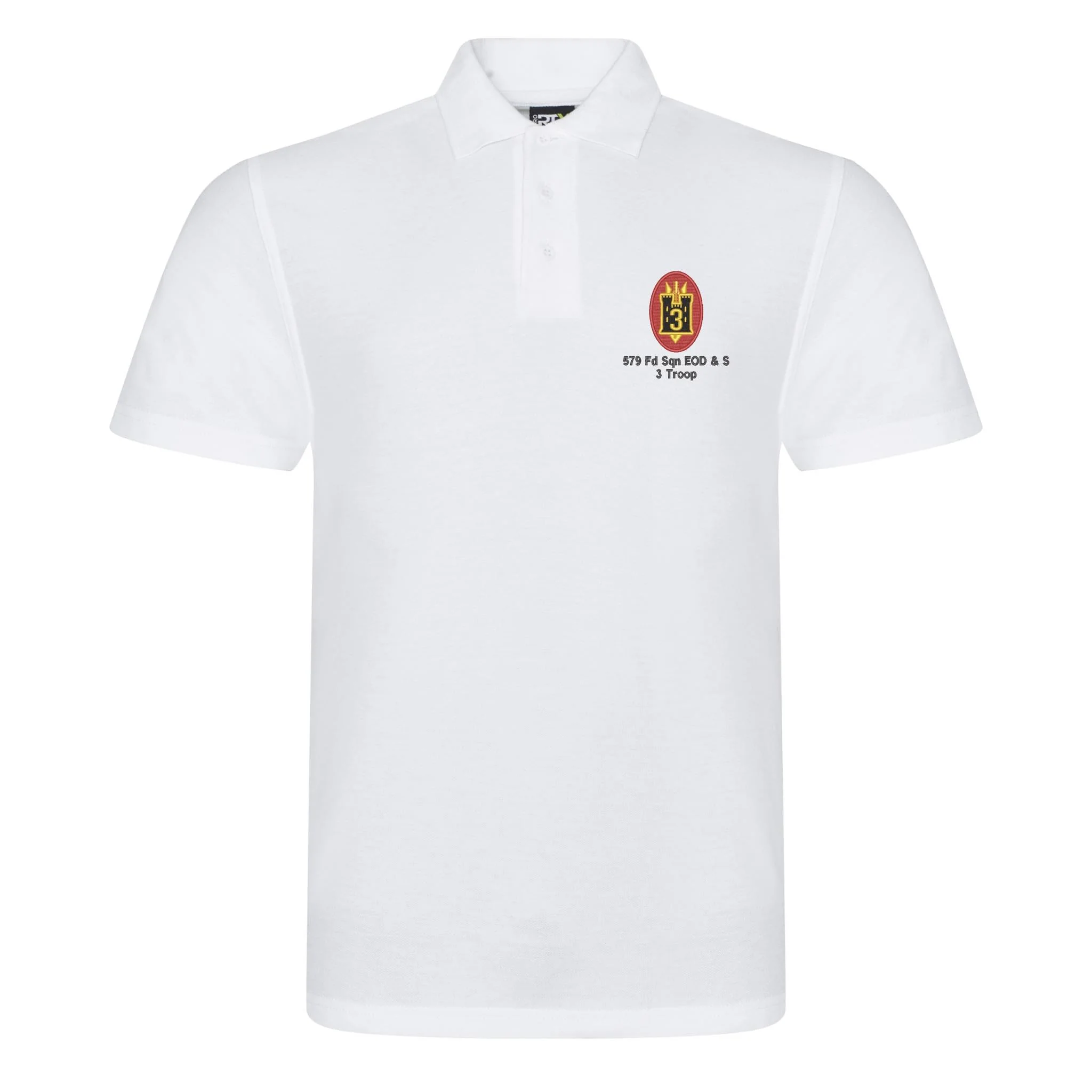 579 Fd Sqn EOD & S 3 Troop Polo Shirt - Image 12