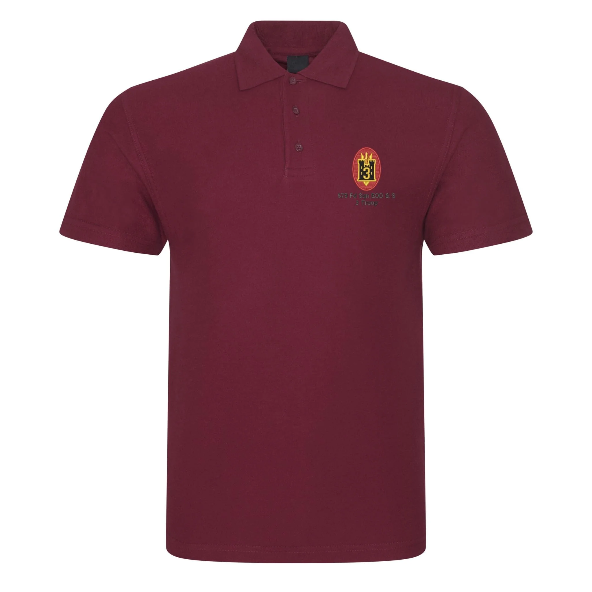 579 Fd Sqn EOD & S 3 Troop Polo Shirt - Image 3